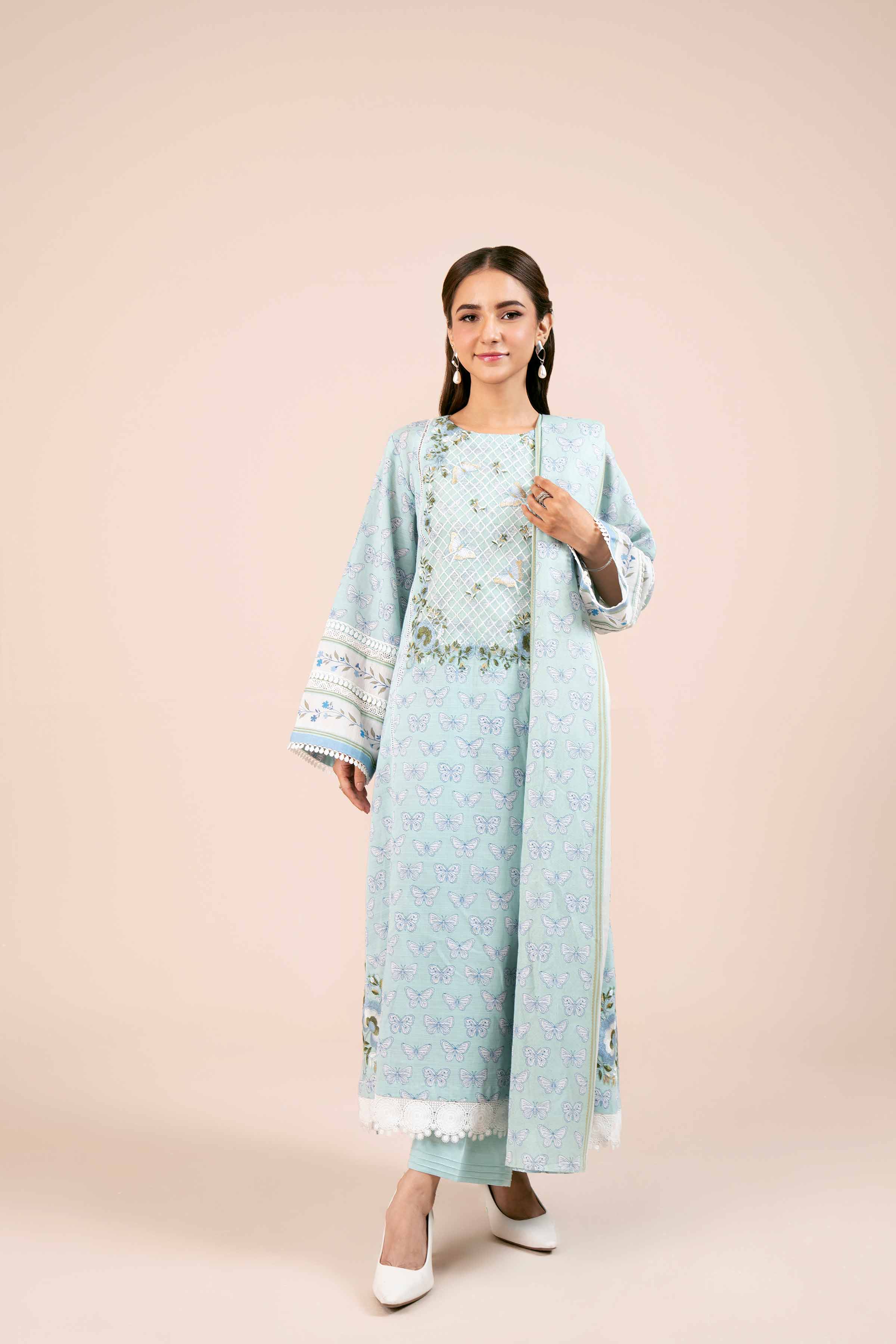3 Piece - Printed Embroidered Suit - 42404122 - Image 6