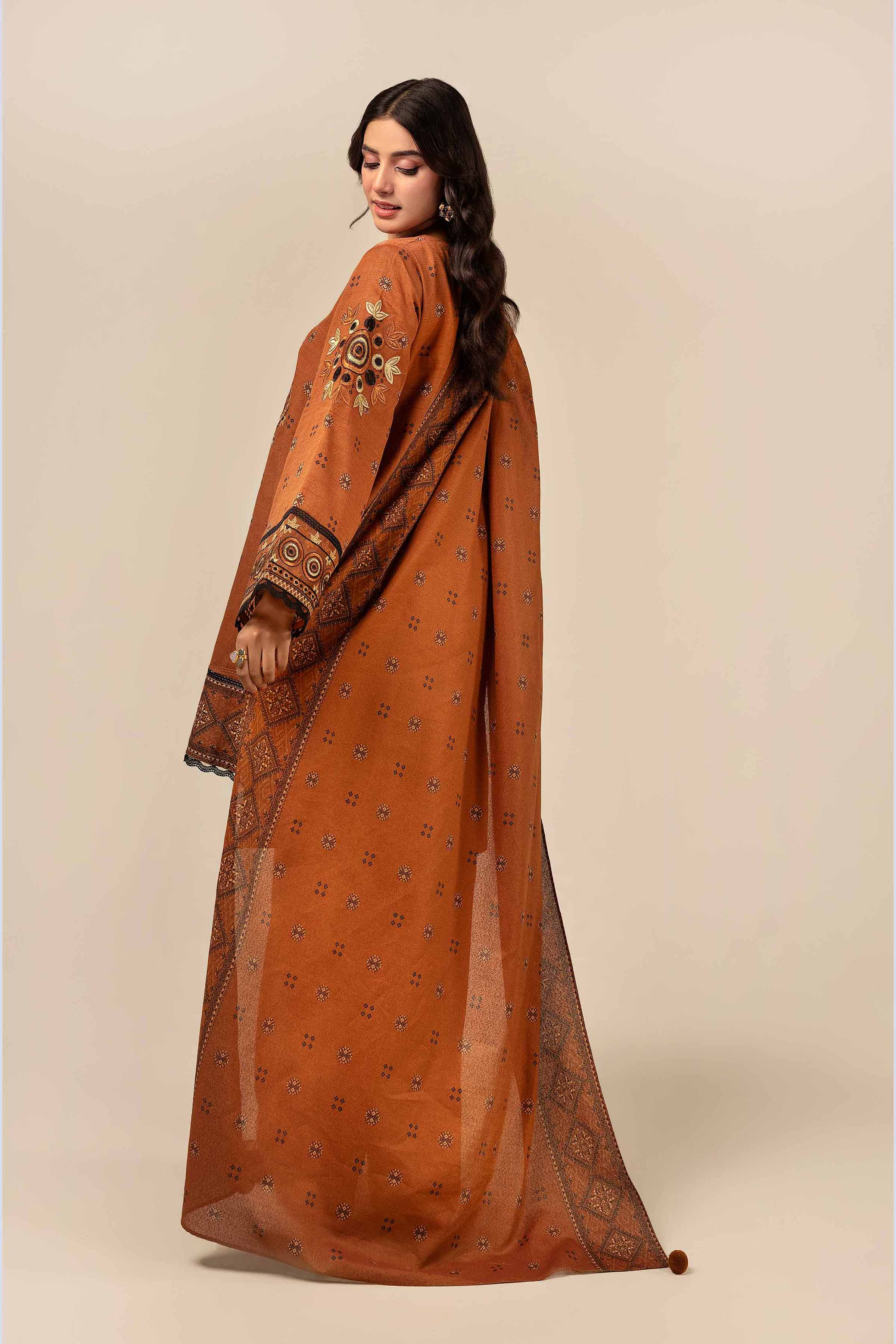 3 Piece - Printed Embroidered Suit - 42404124 - Image 3