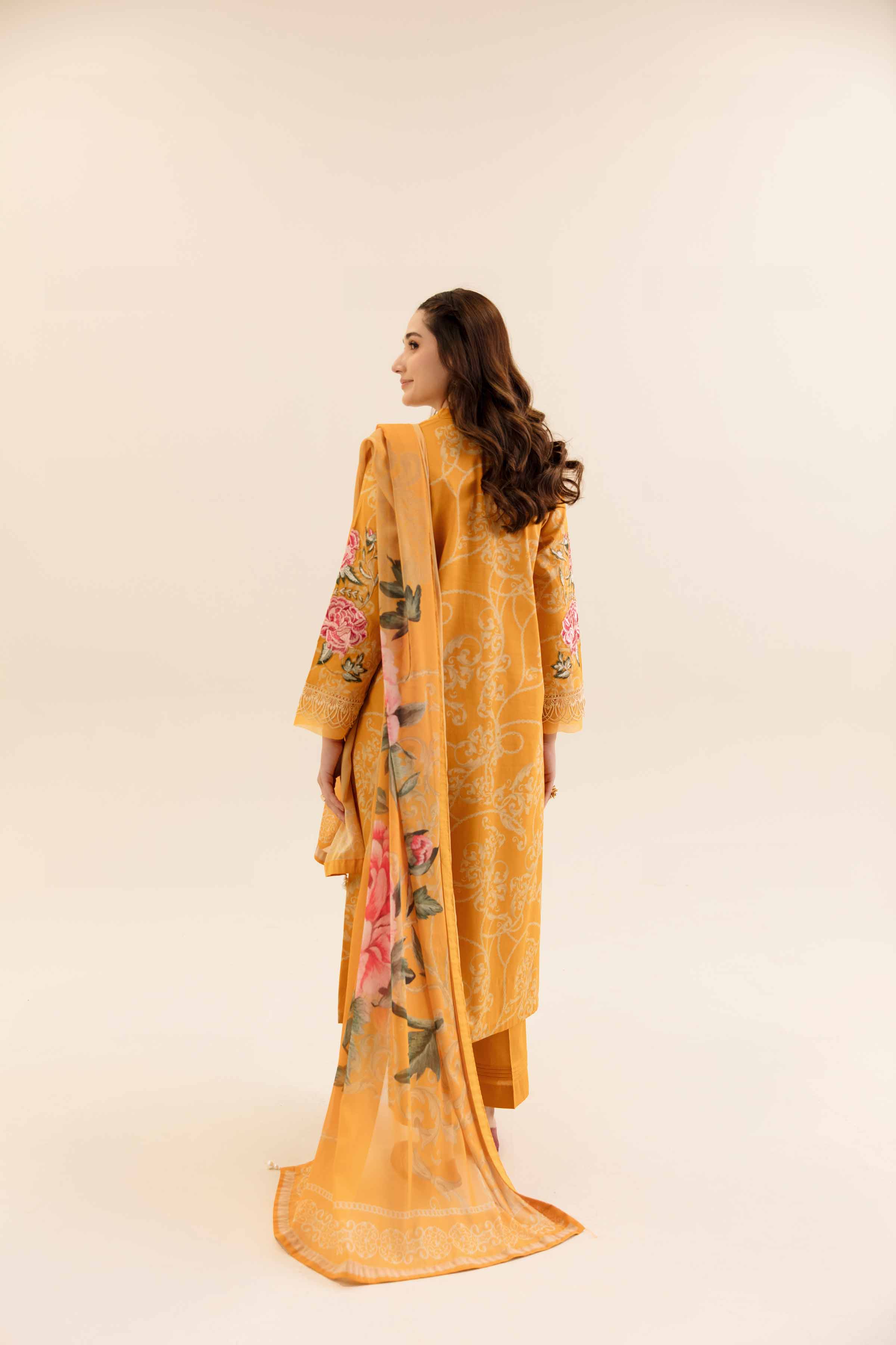 3 Piece - Printed Embroidered Suit - 42404140 - Image 3