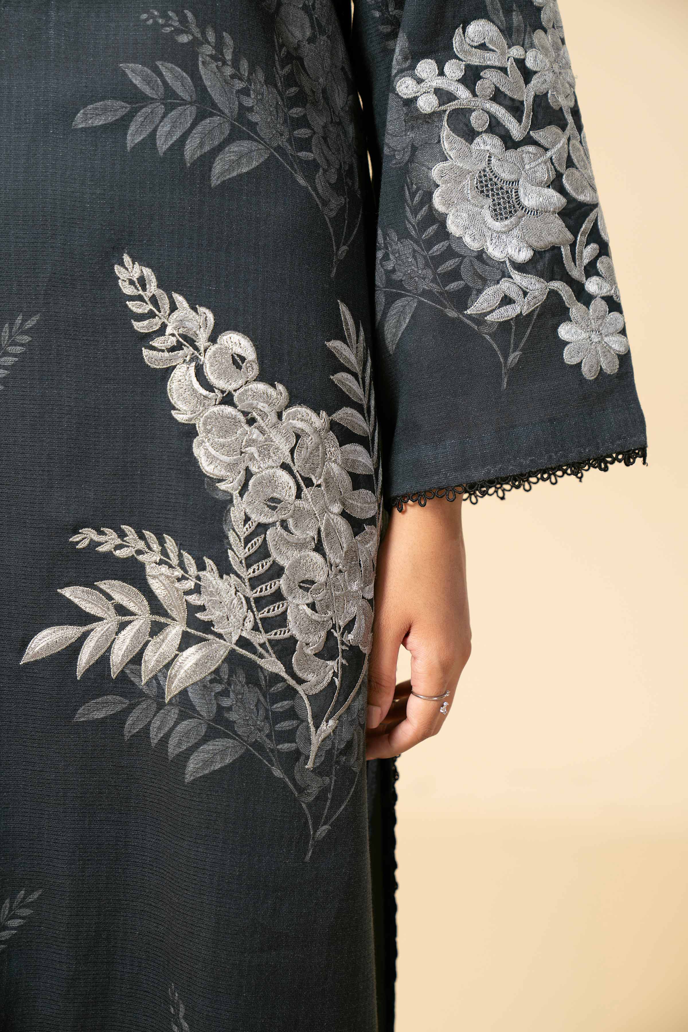 3 Piece - Printed Embroidered Suit - 42404158 - Image 5
