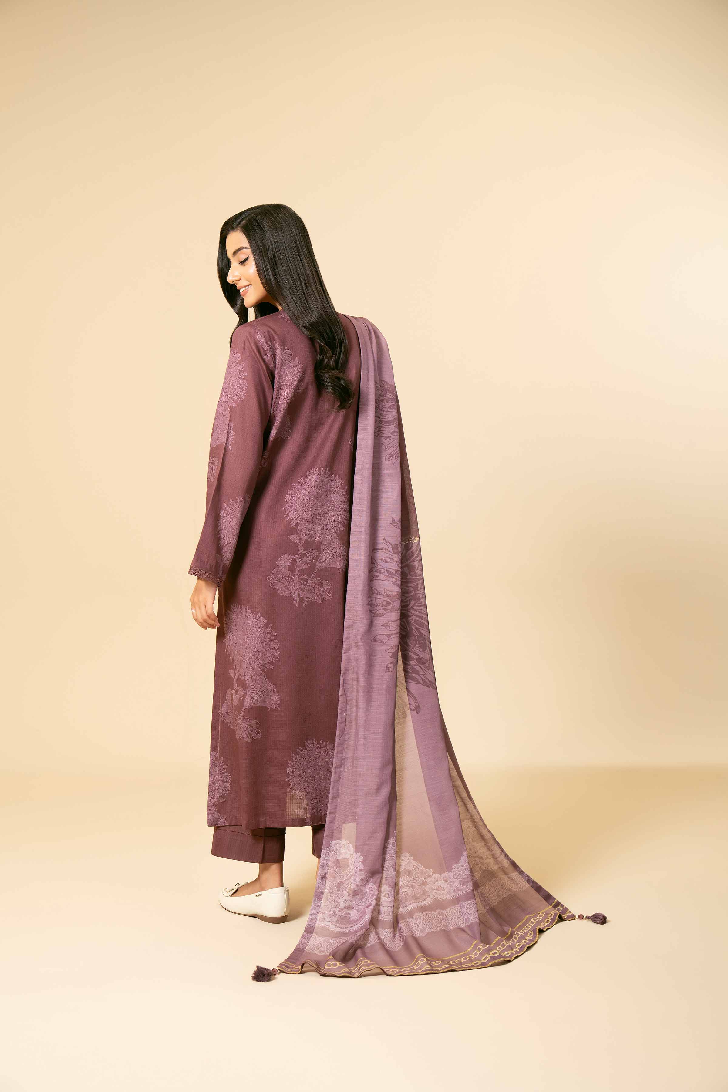 3 Piece - Printed Embroidered Suit - 42404159 - Image 3