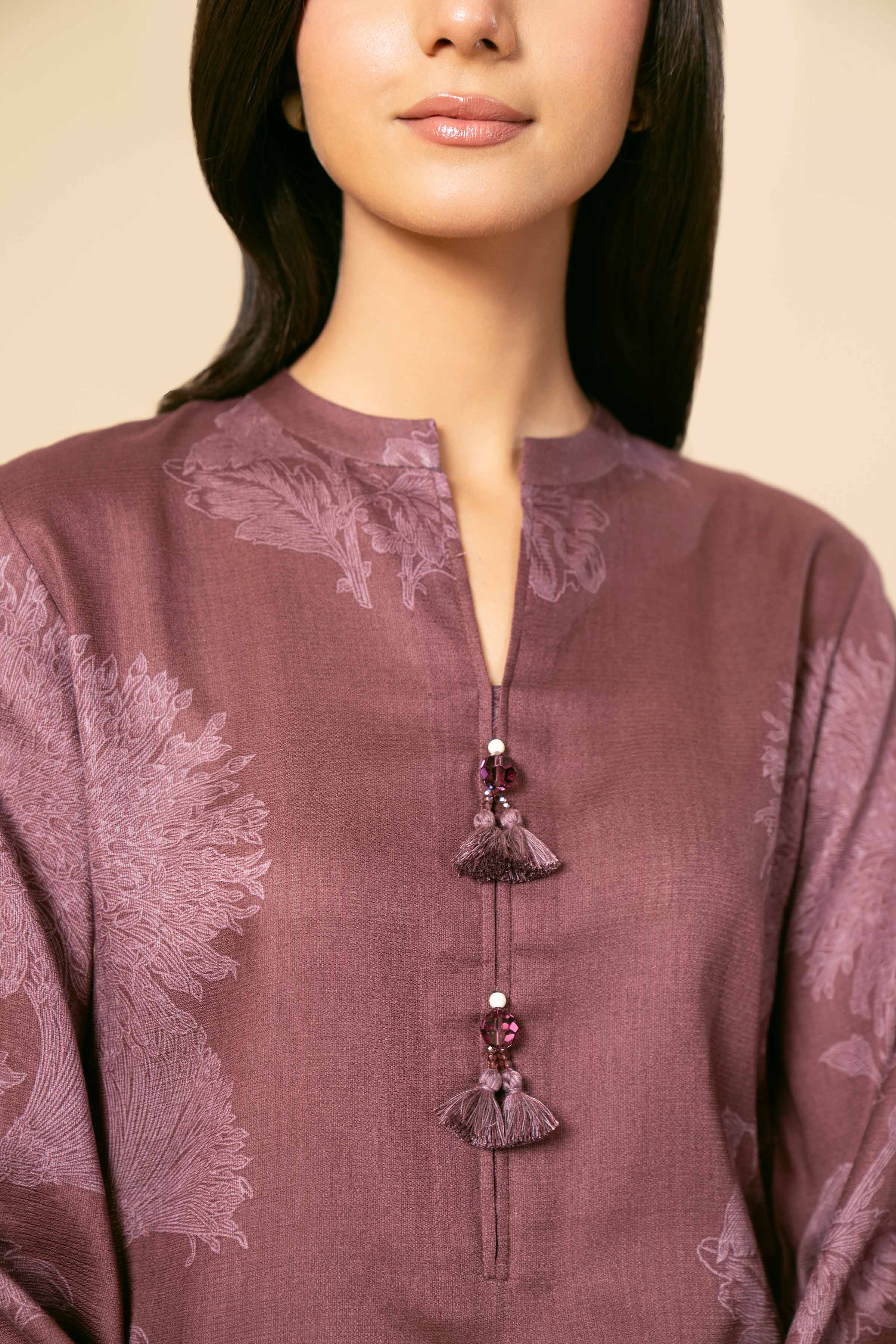 3 Piece - Printed Embroidered Suit - 42404159 - Image 4