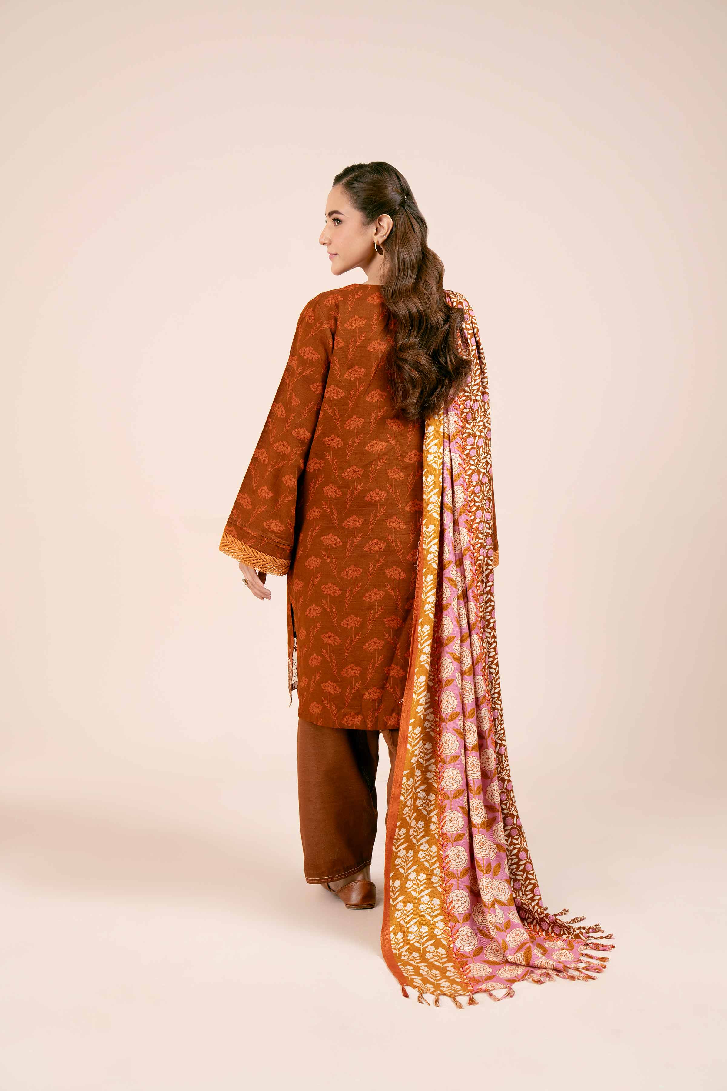 3 Piece - Printed Embroidered Suit - 42404179 - Image 3