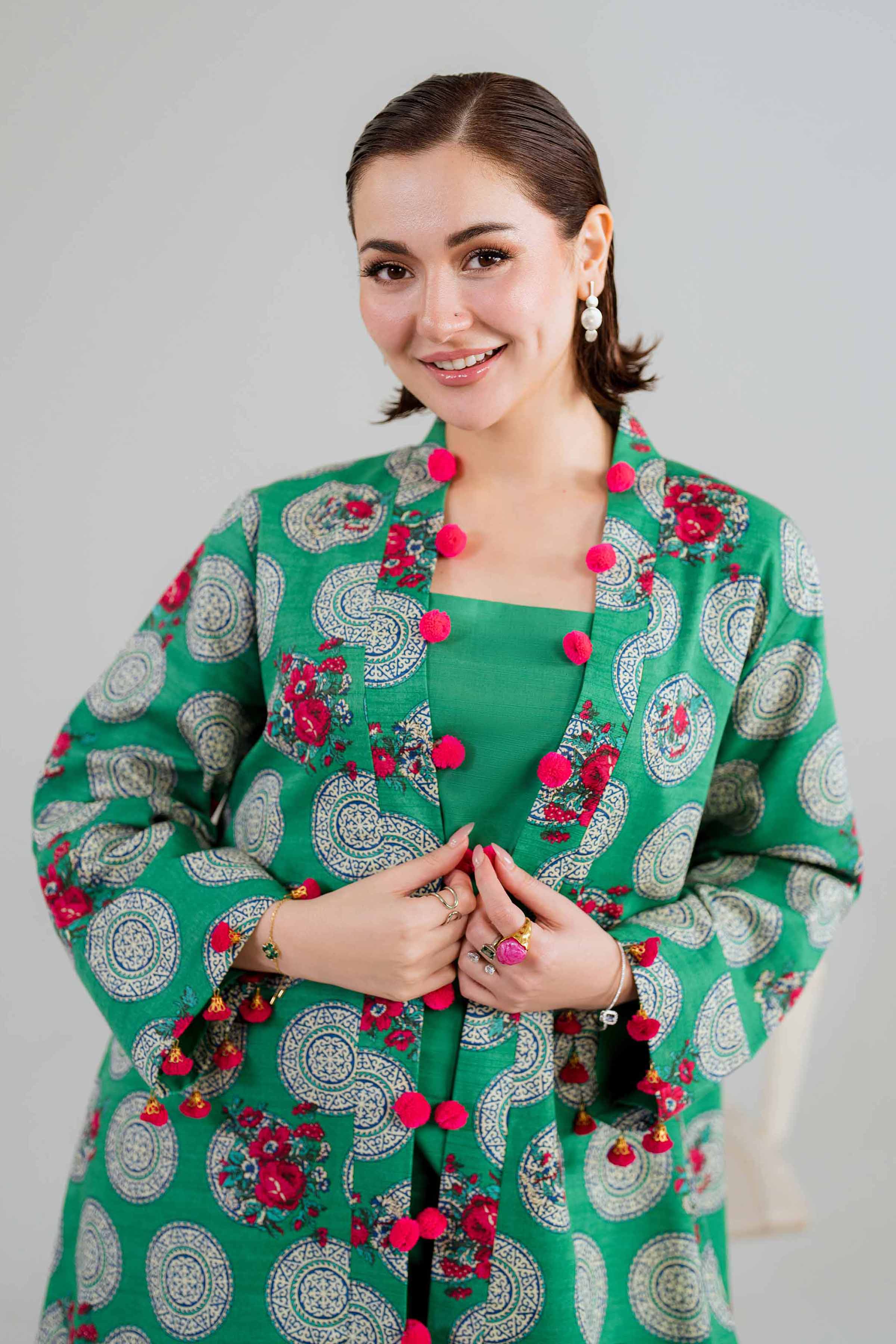3 Piece - Printed Embroidered Suit - 42404180 - Image 2