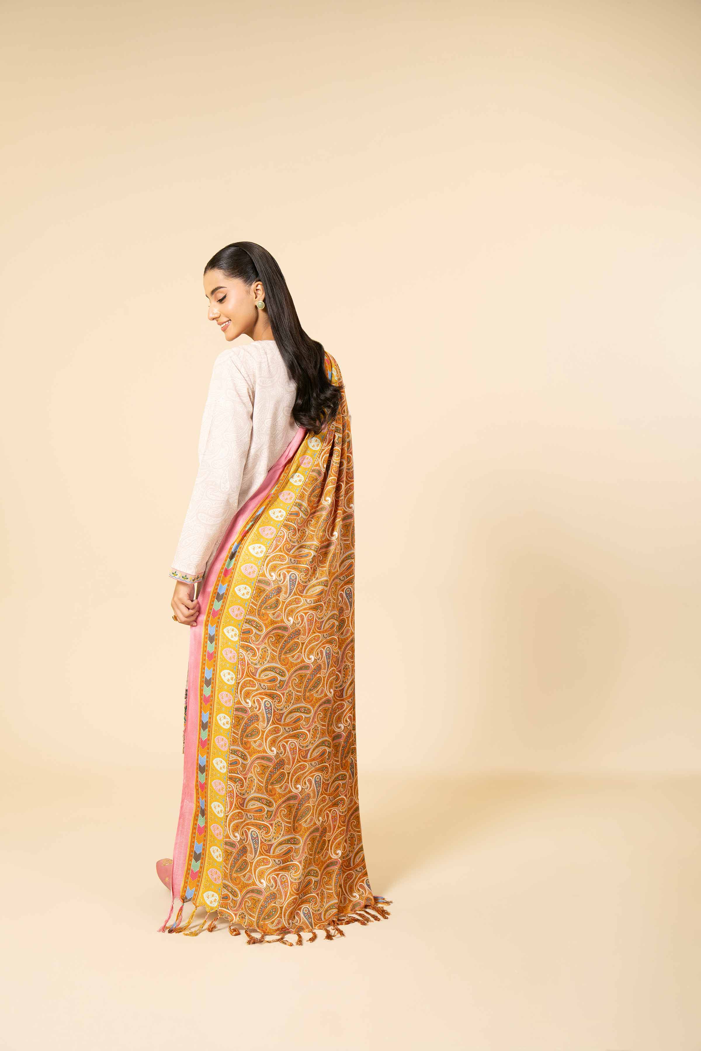 3 Piece - Printed Embroidered Suit - 42404183 - Image 3
