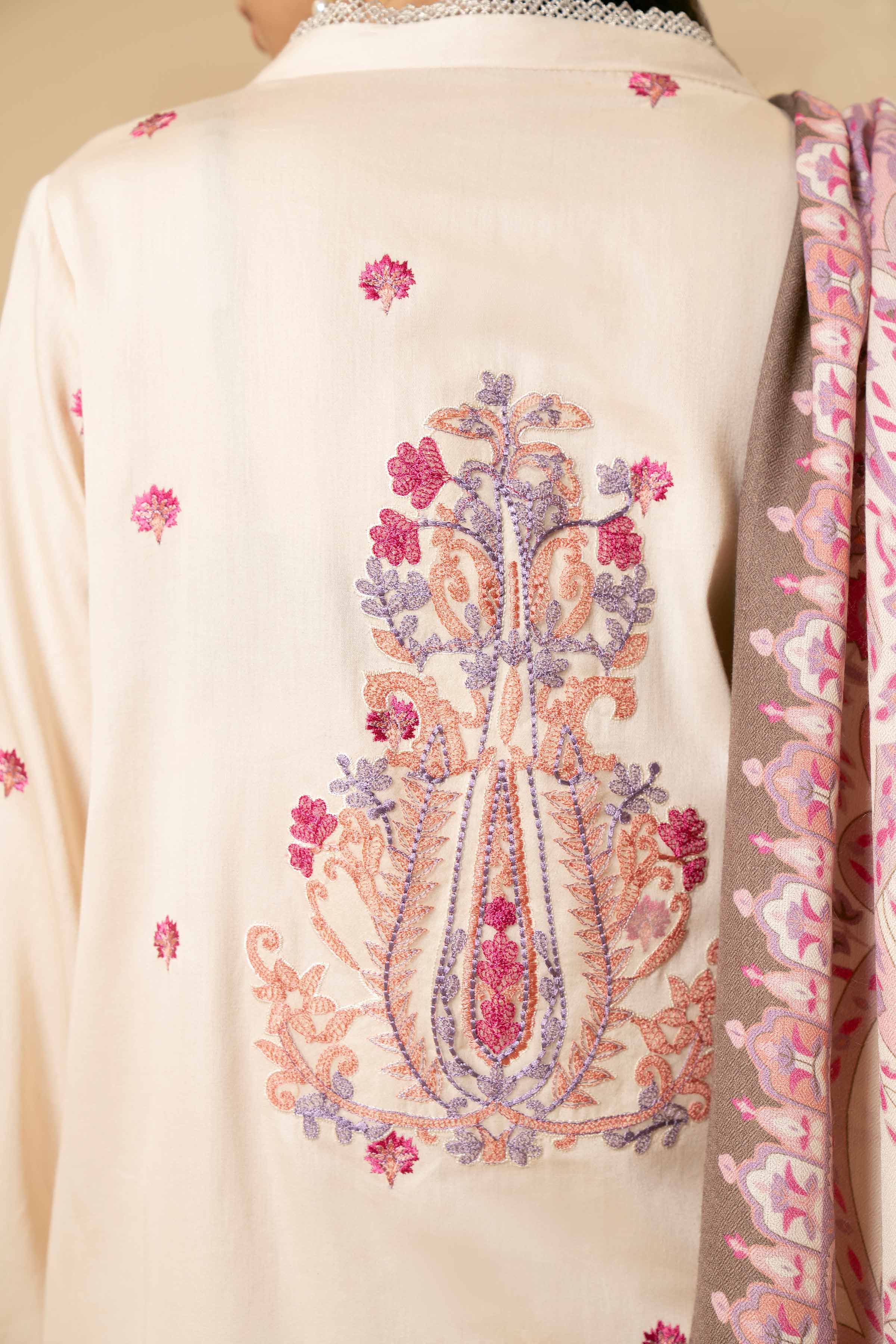 3 Piece - Printed Embroidered Suit - 42404183 - Image 7