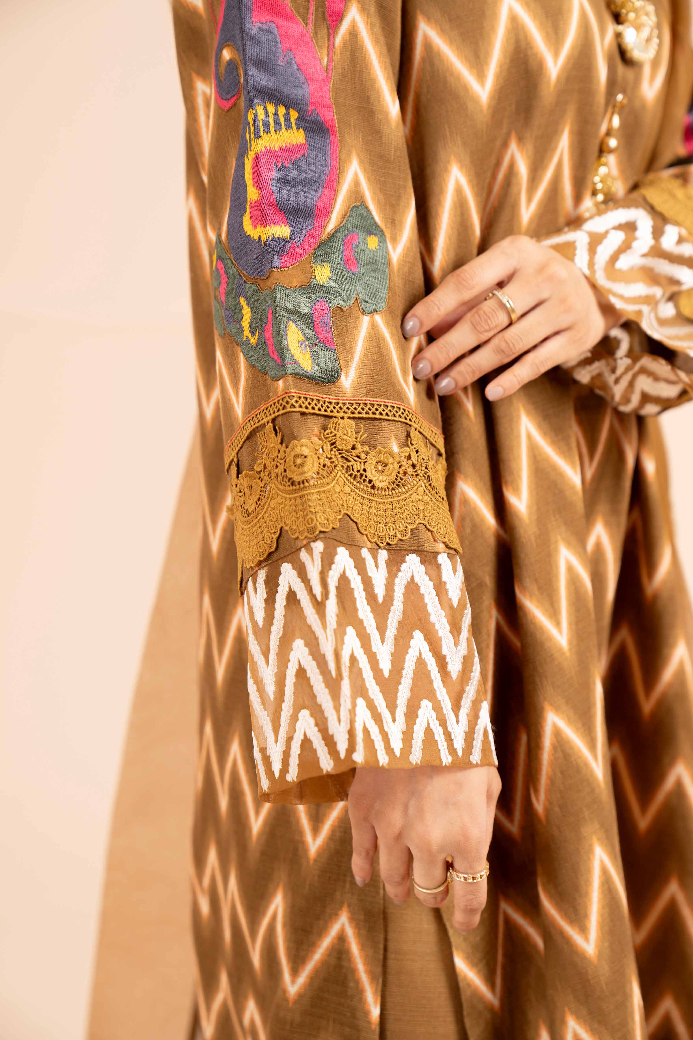 3 Piece - Printed Embroidered Suit - 42404197 - Image 5