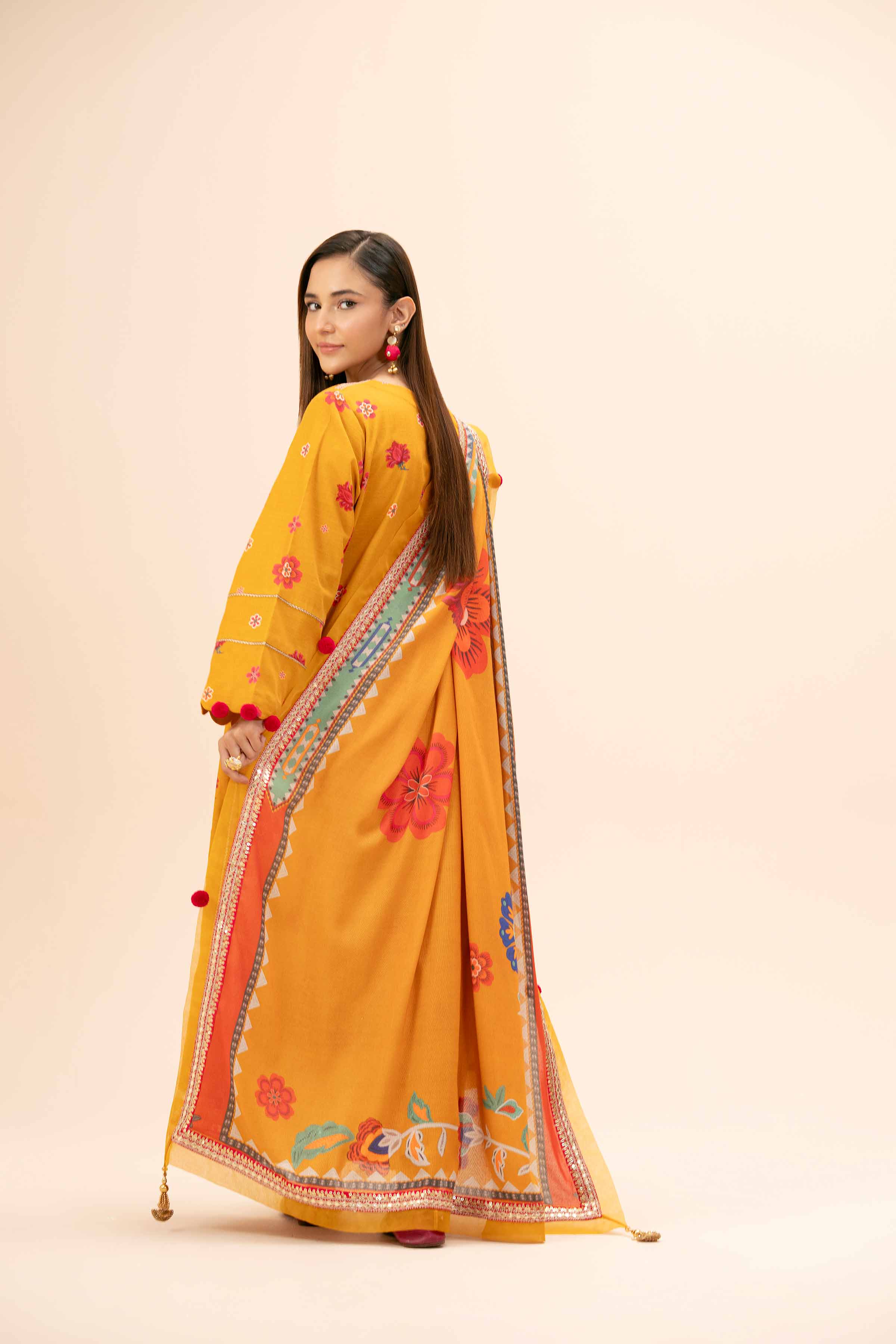 3 Piece - Printed Embroidered Suit - 42404205 - Image 3