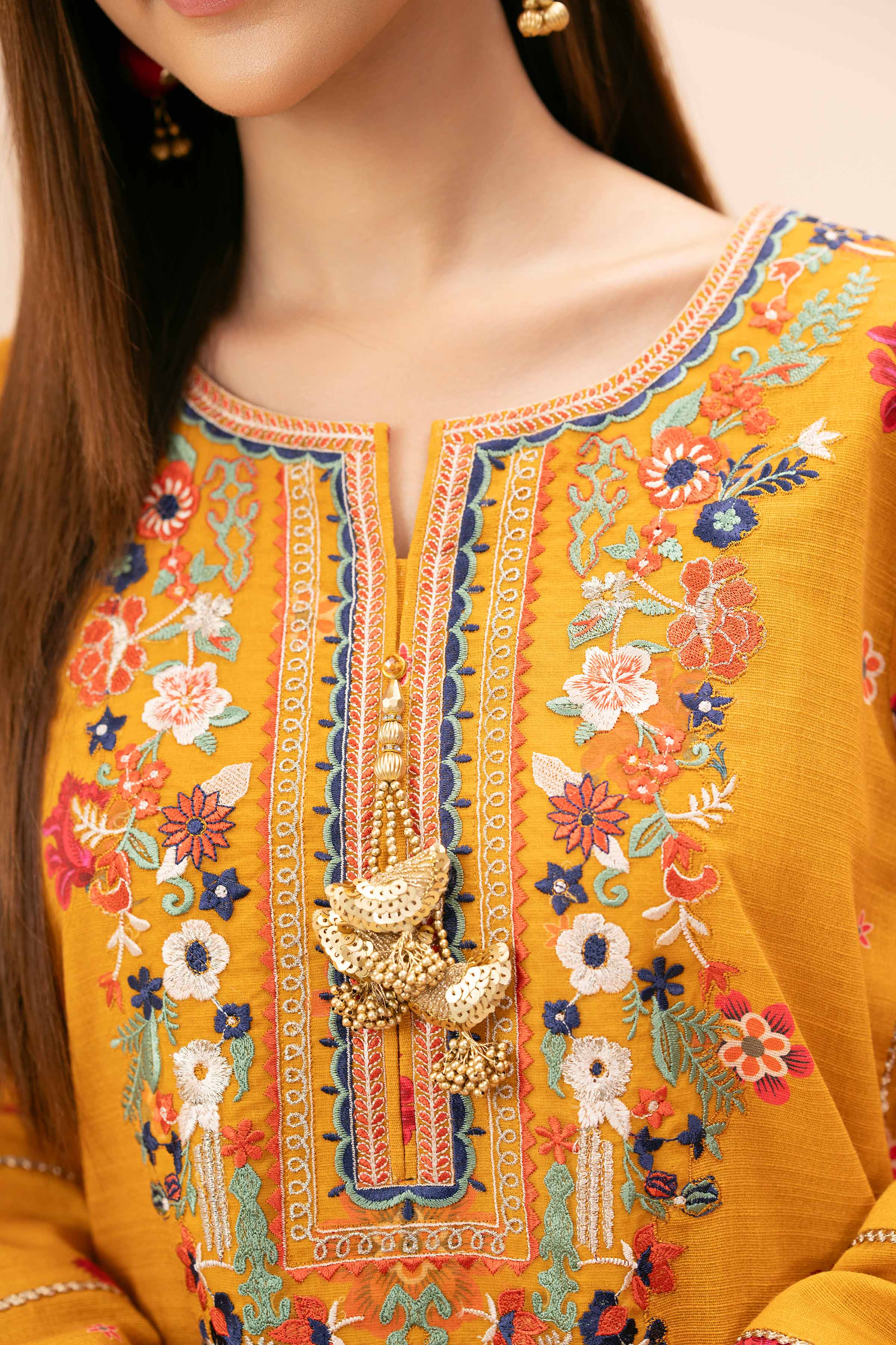 3 Piece - Printed Embroidered Suit - 42404205 - Image 6