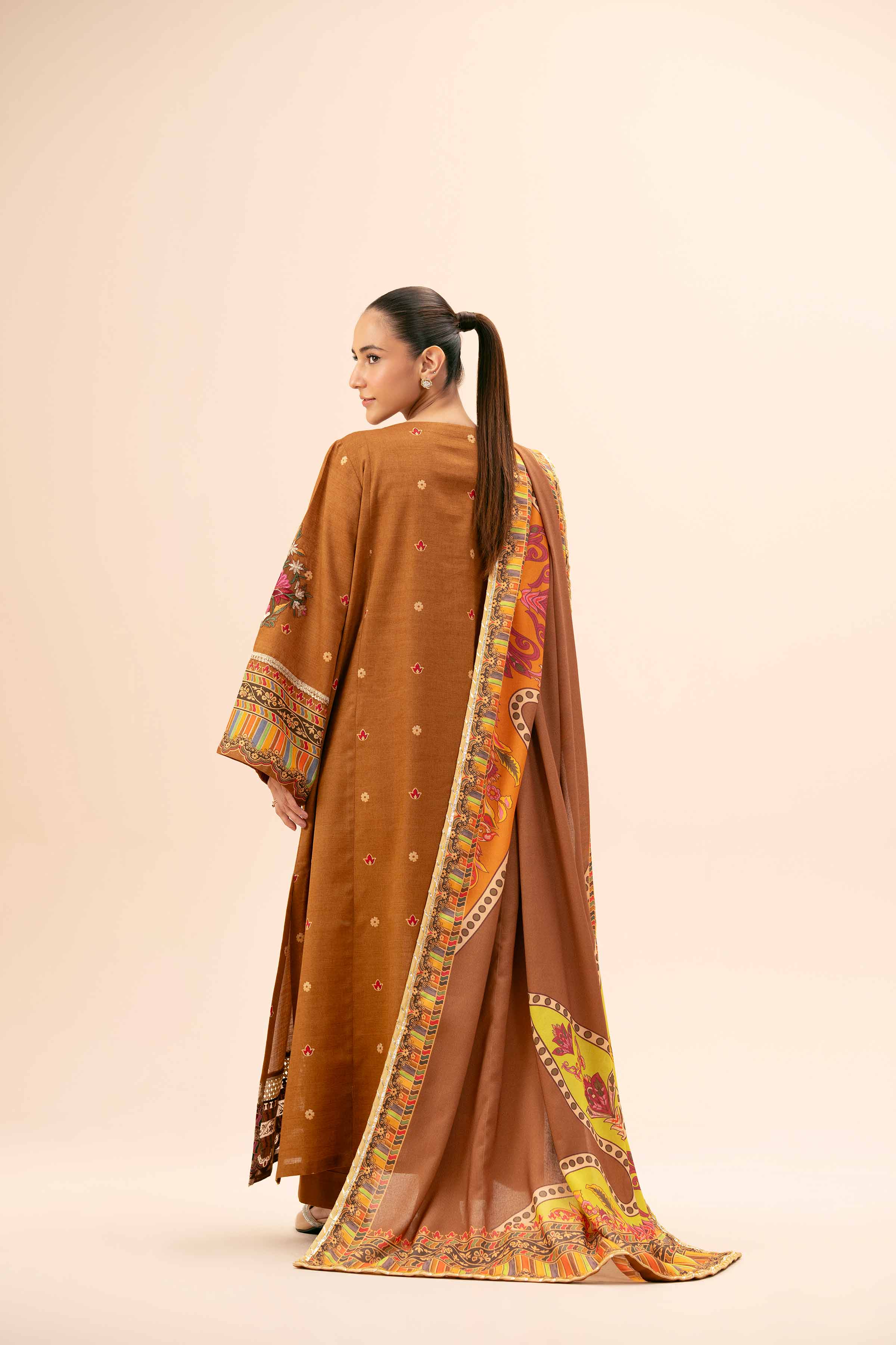 3 Piece - Printed Embroidered Suit - 42404206 - Image 3