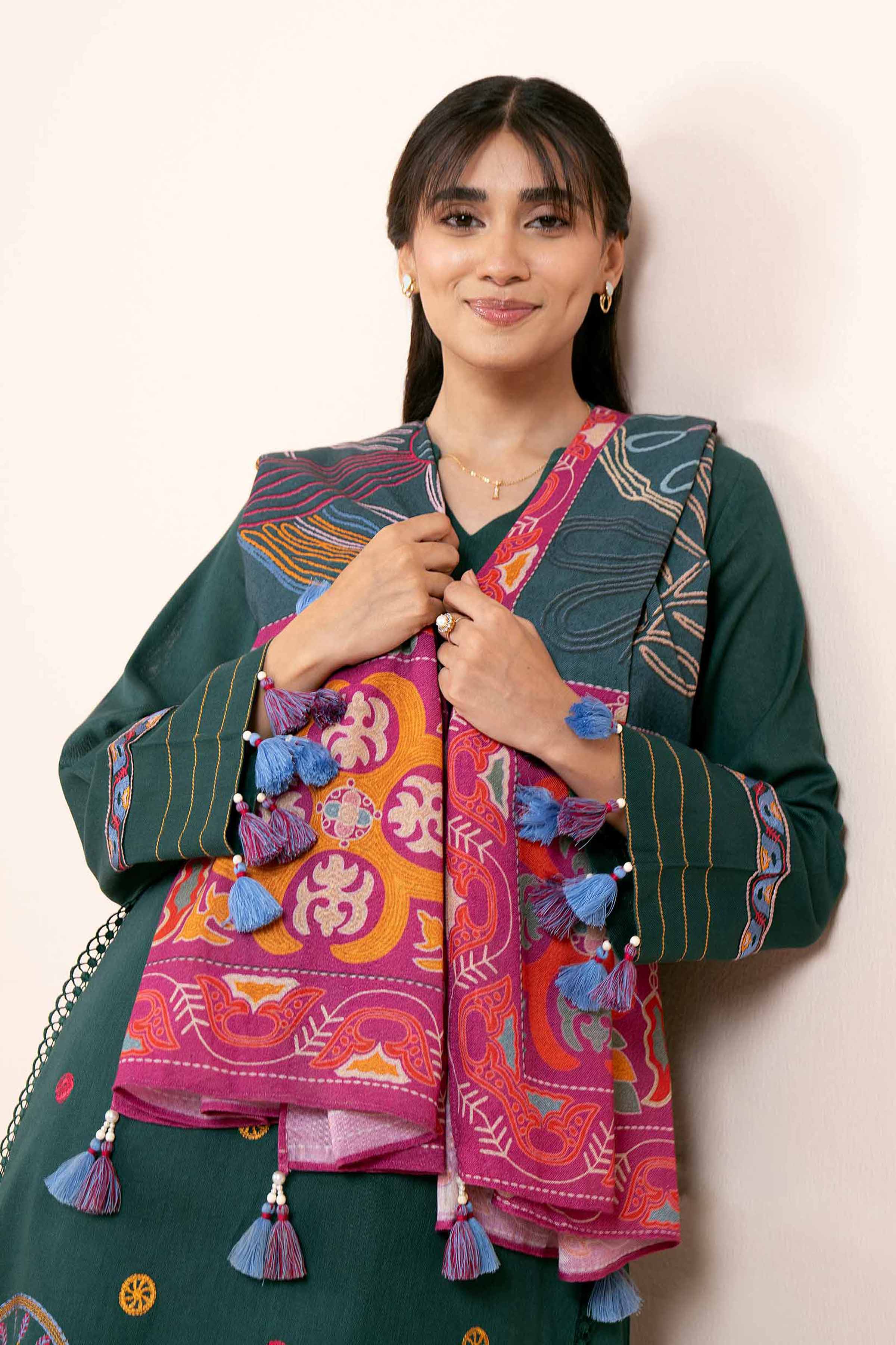 3 Piece - Embroidered Suit - 42404236 - Image 2