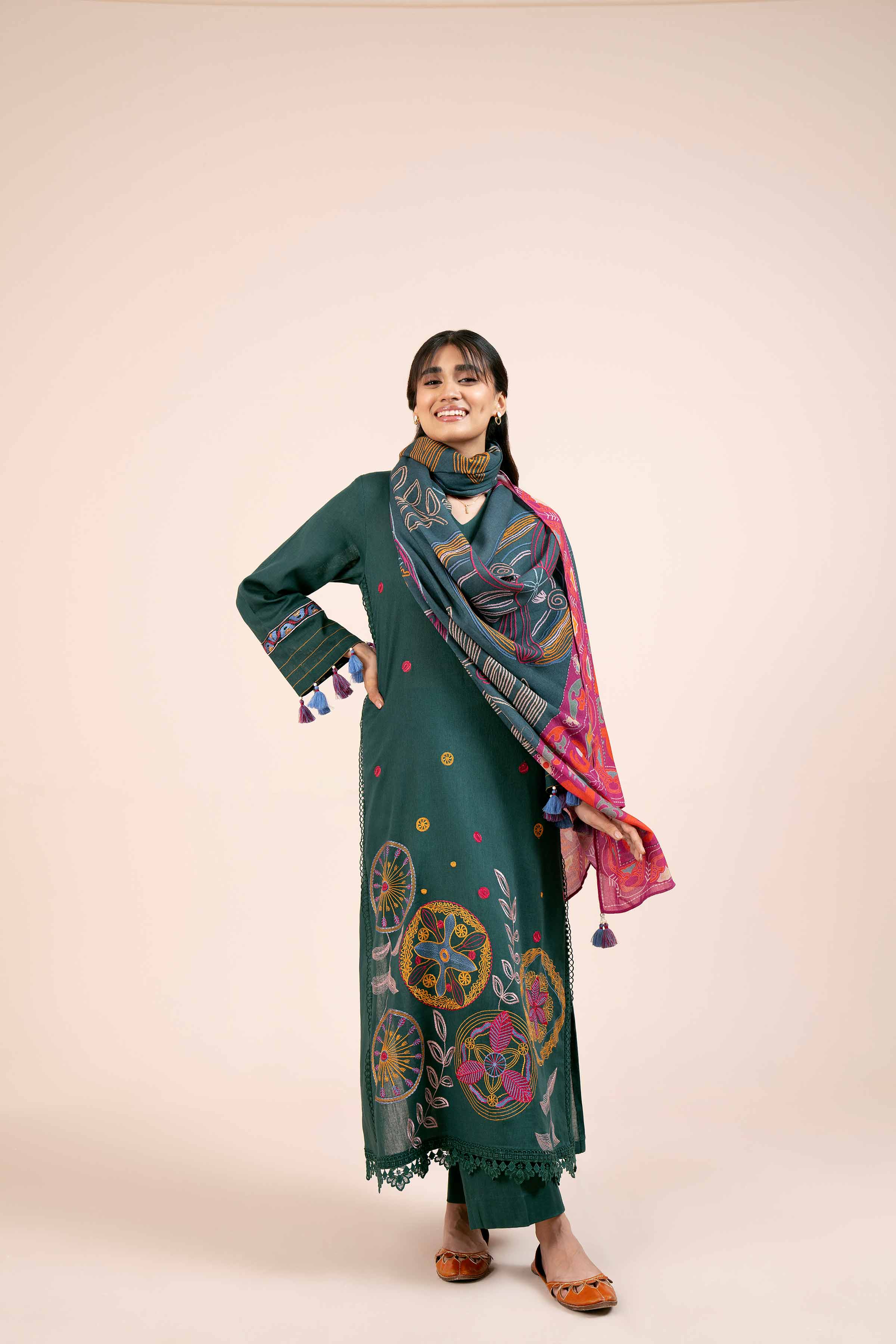 3 Piece - Embroidered Suit - 42404236 - Image 6