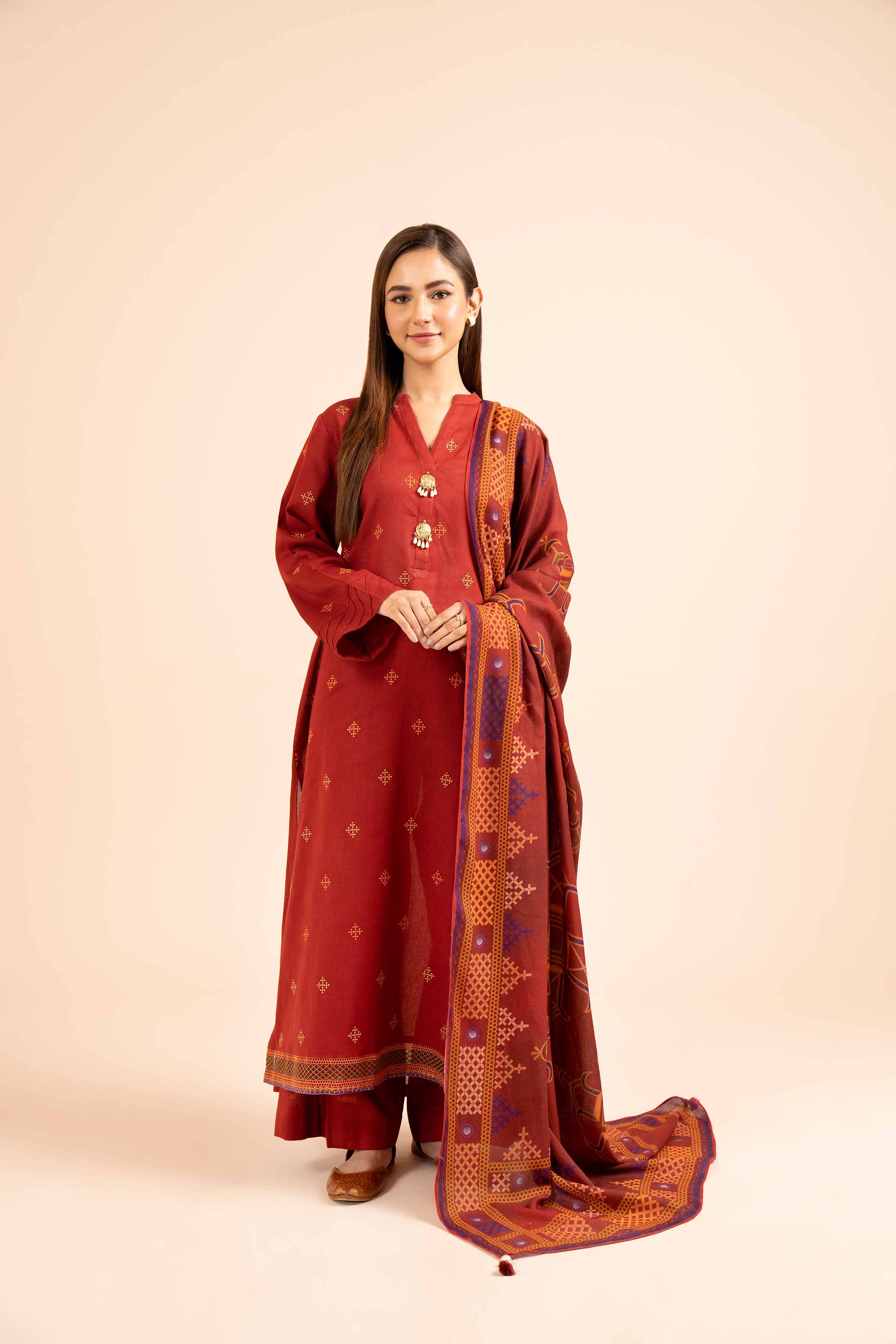 3 Piece - Embroidered Suit - 42404237 - Image 5