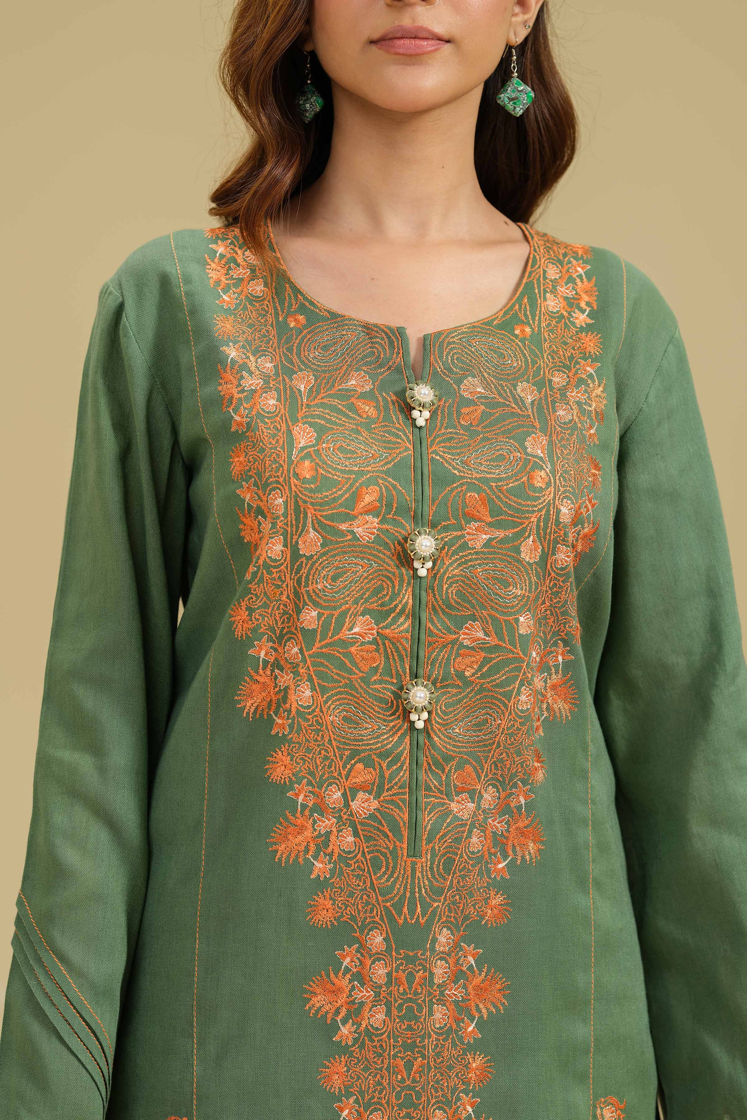 3 Piece - Embroidered Suit - 42404238 - Image 4