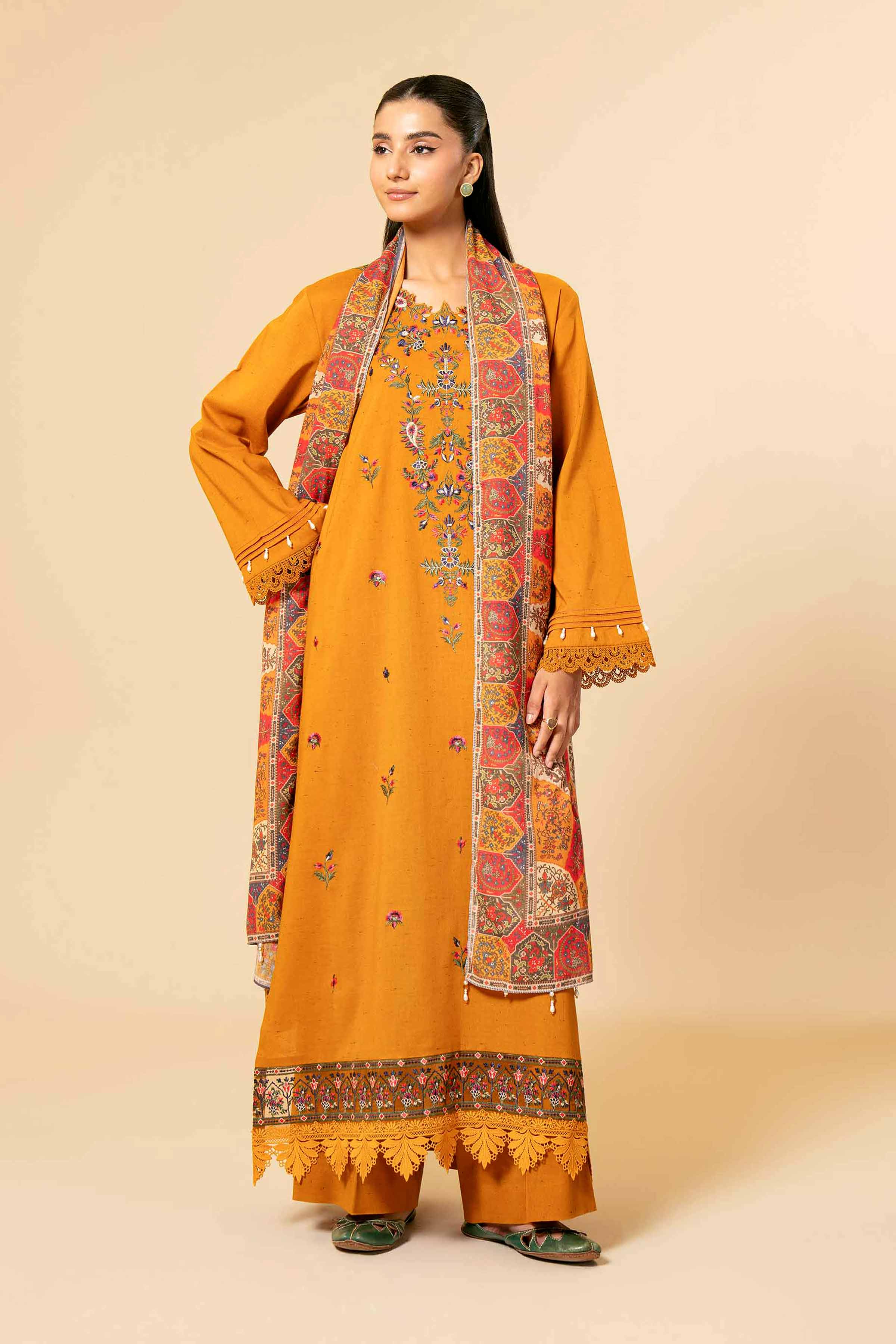 3 Piece - Embroidered Suit - 42404243 - Image 2