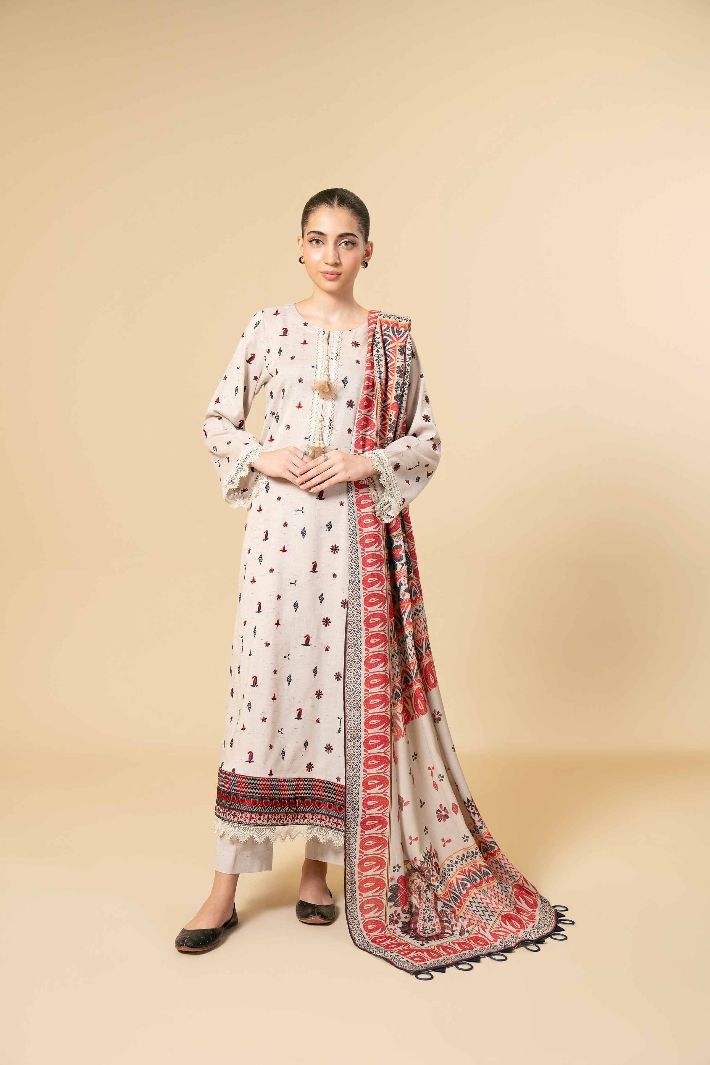 3 Piece - Embroidered Suit - 42404248 - Image 3