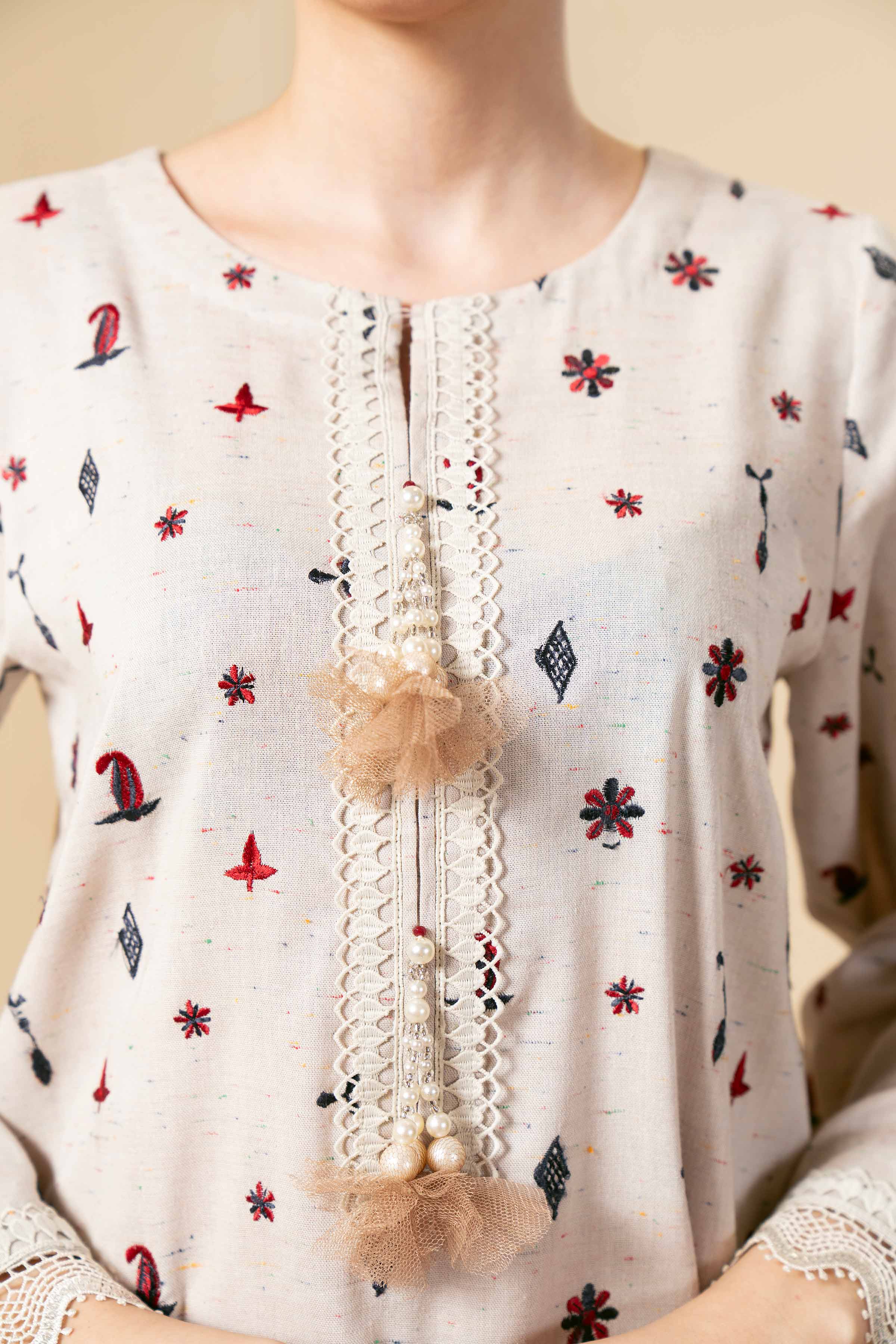 3 Piece - Embroidered Suit - 42404248 - Image 4