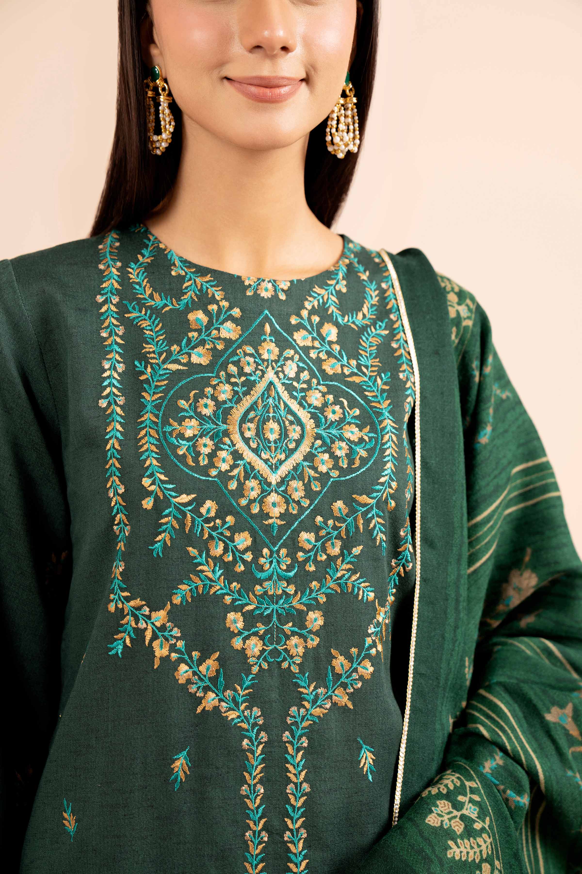 3 Piece - Embroidered Suit - 42404255 - Image 4