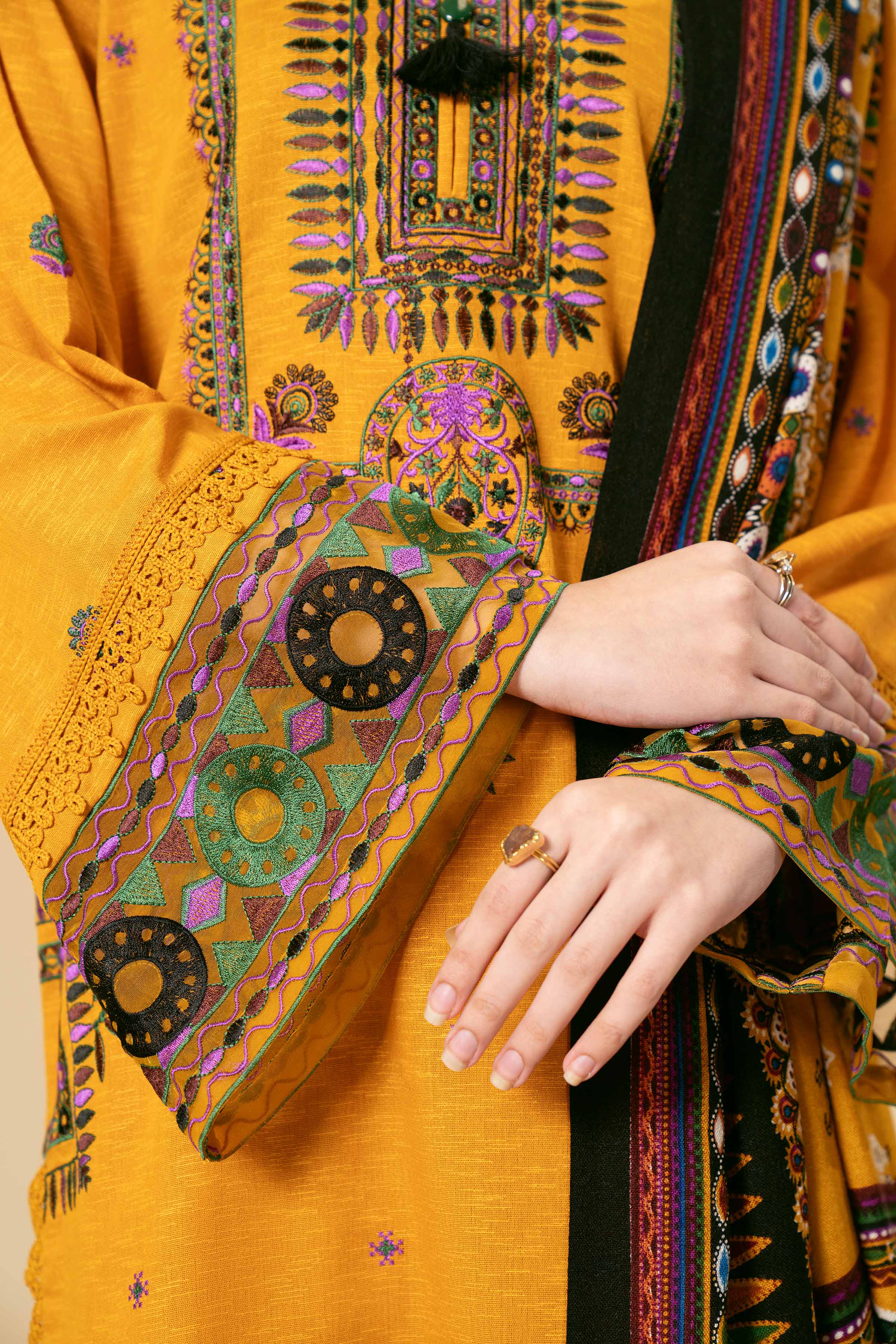 3 Piece - Embroidered Suit - 42404268 - Image 5