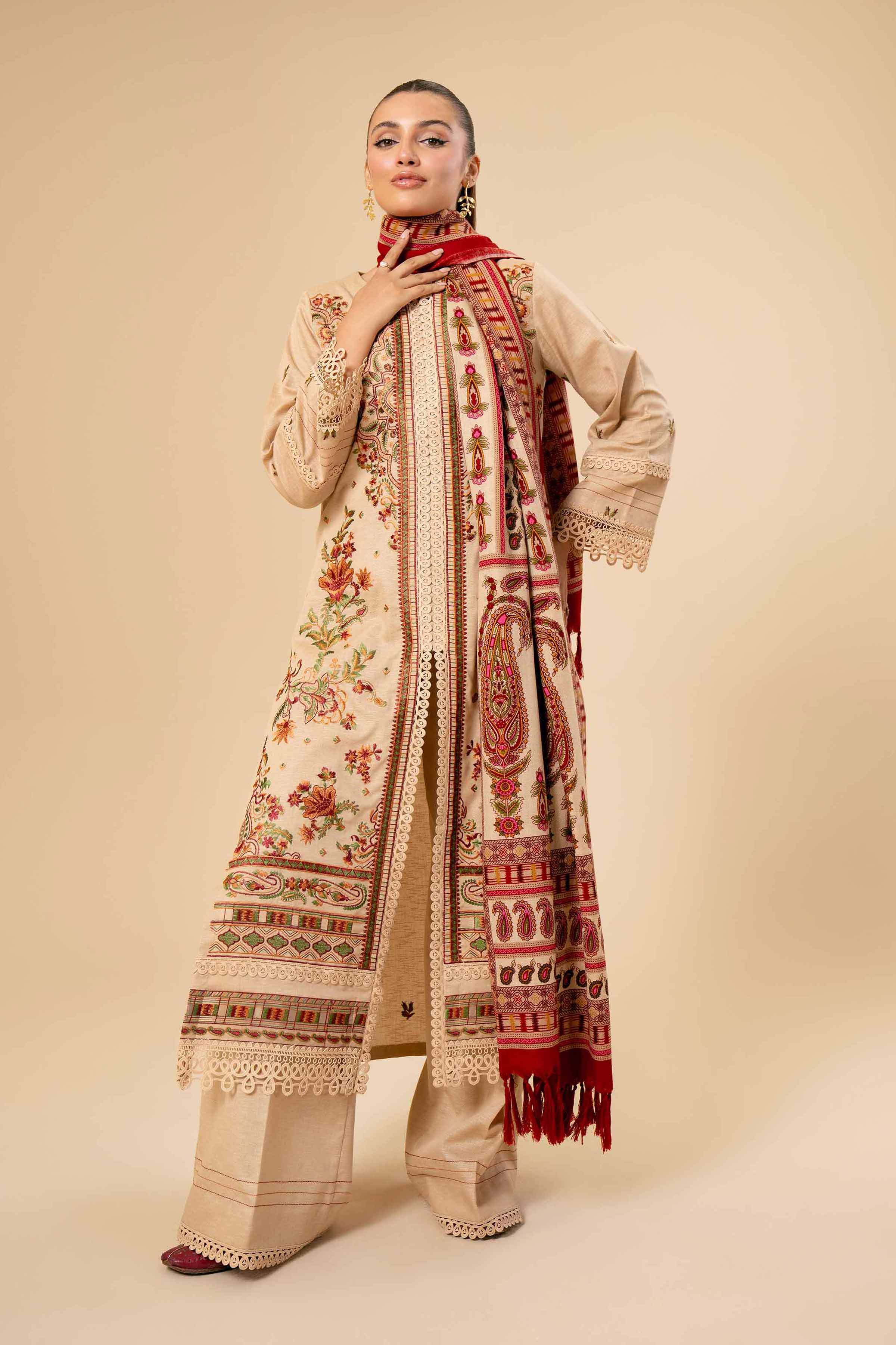 3 Piece - Embroidered Suit - 42404277 - Image 2