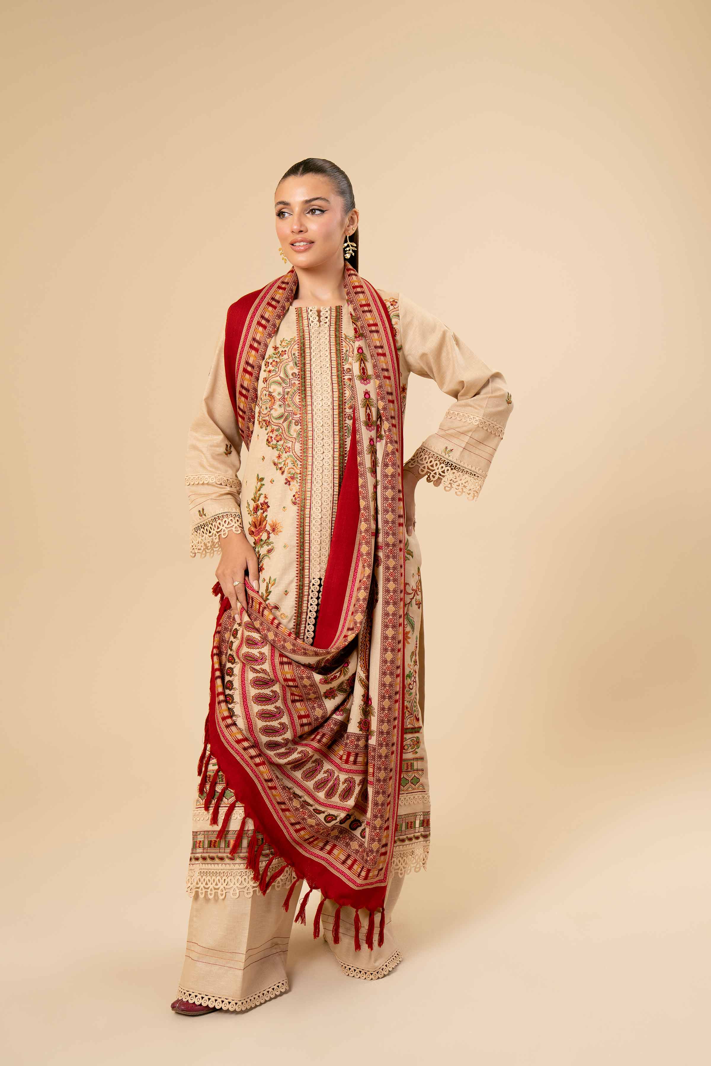 3 Piece - Embroidered Suit - 42404277 - Image 5