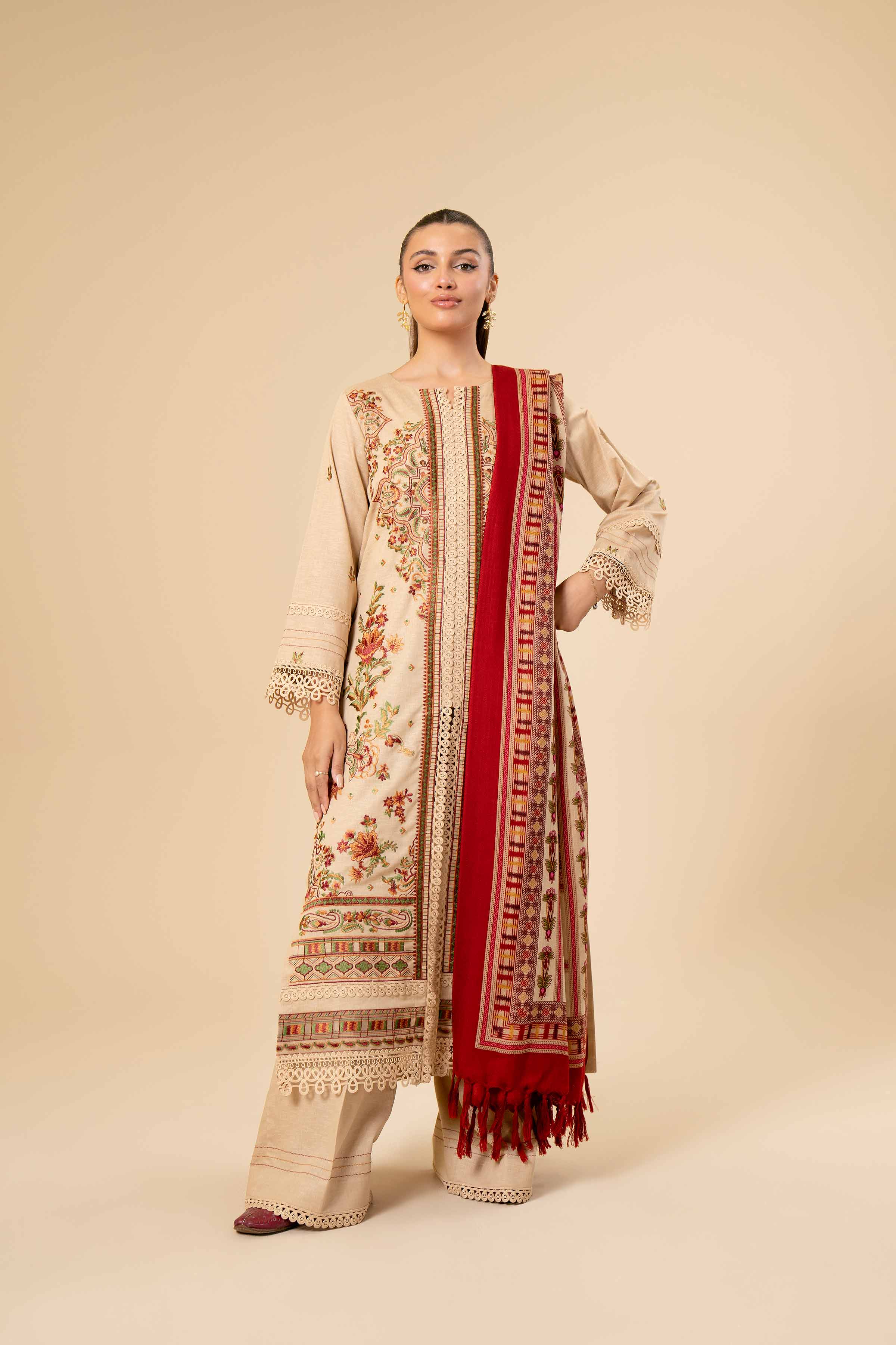 3 Piece - Embroidered Suit - 42404277 - Image 6