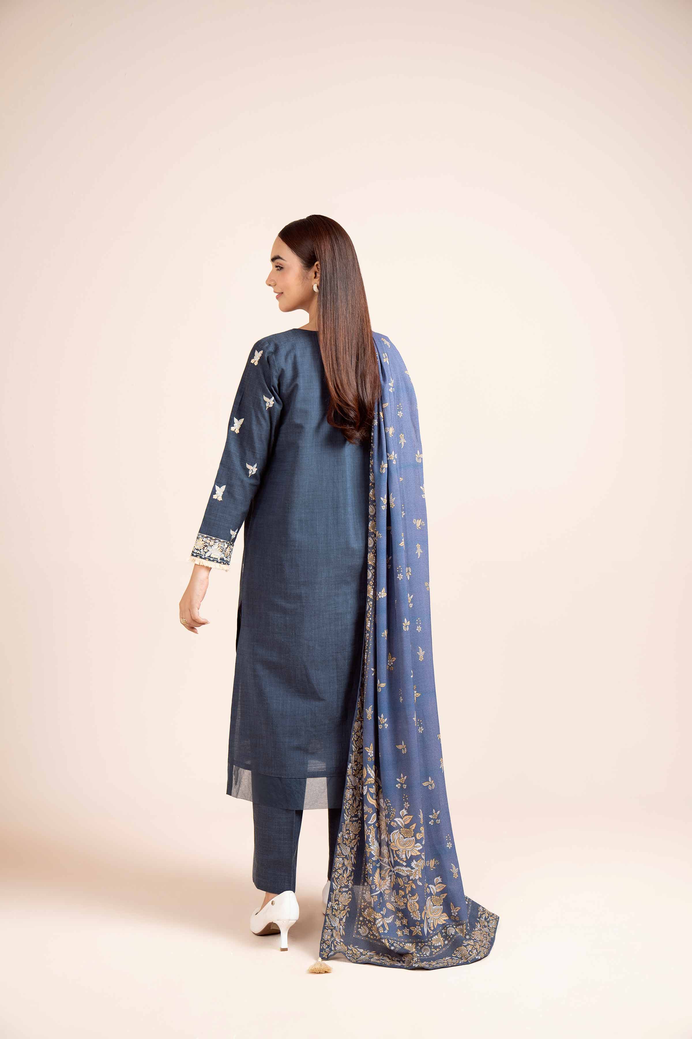 3 Piece - Yarn Dyed Embroidered Suit - 42404325 - Image 3