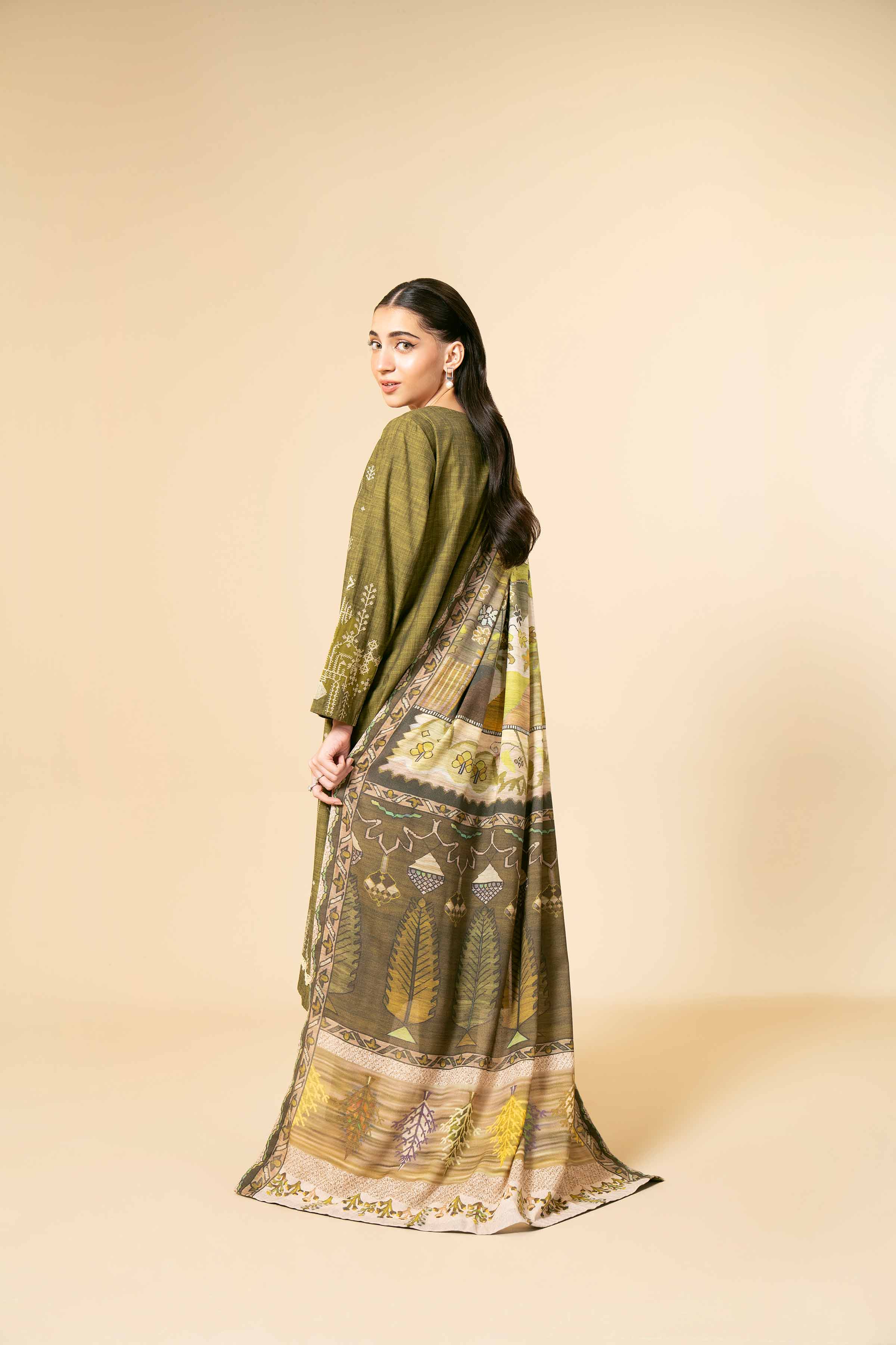 3 Piece - Yarn Dyed Embroidered Suit - 42404326 - Image 3