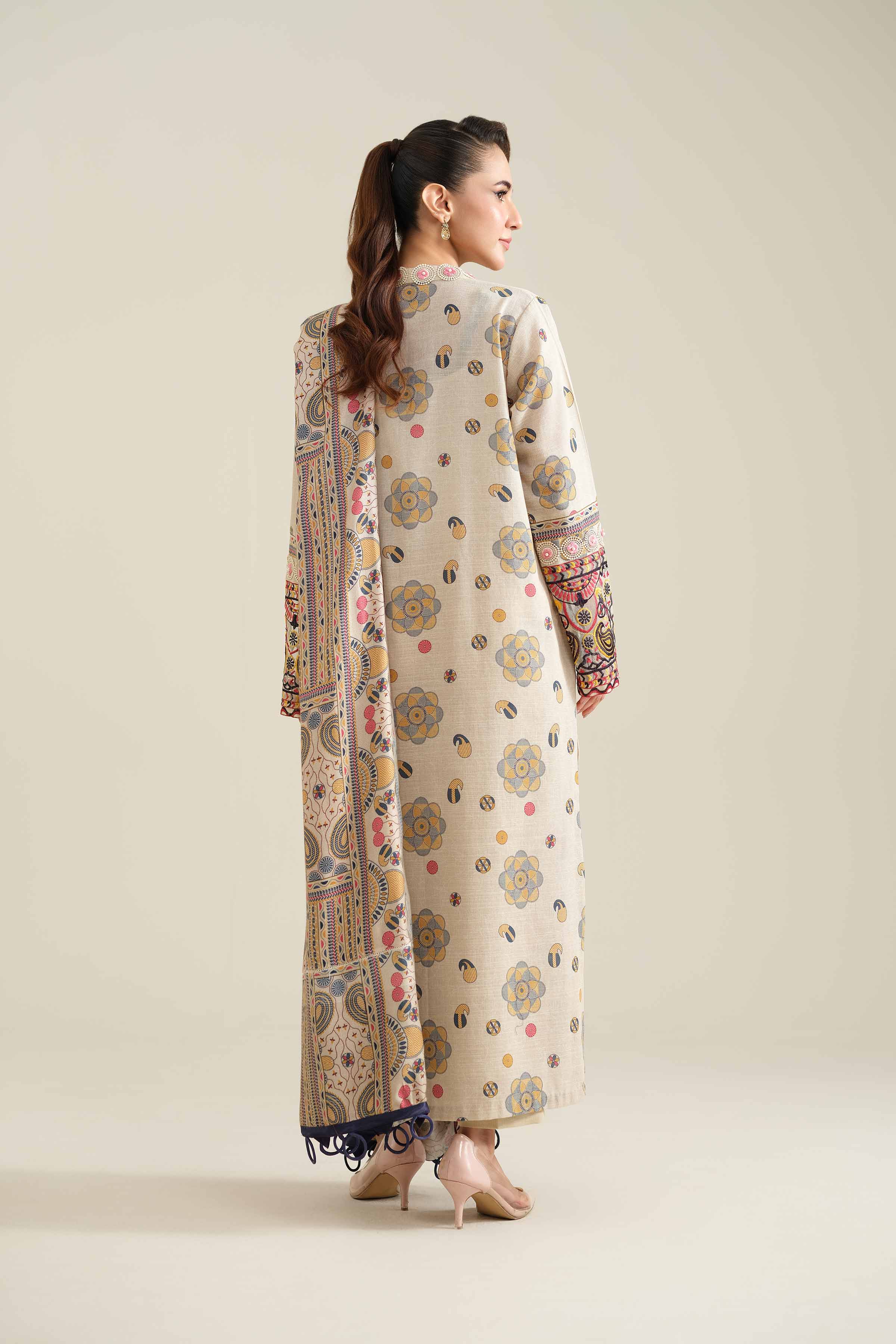 2 Piece - Printed Embroidered Suit - 42404404 - Image 3