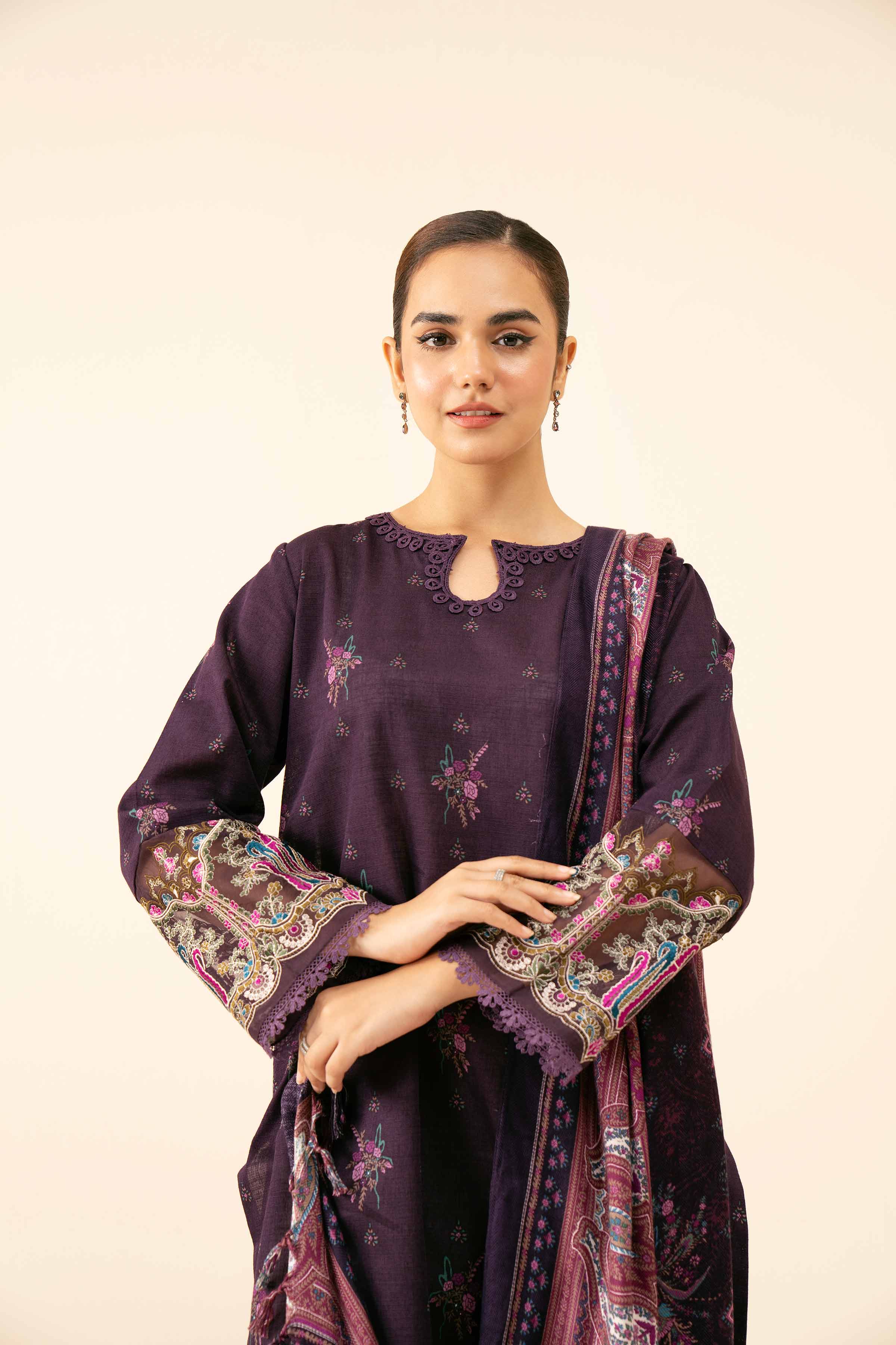 2 Piece - Printed Embroidered Suit - 42404406 - Image 4