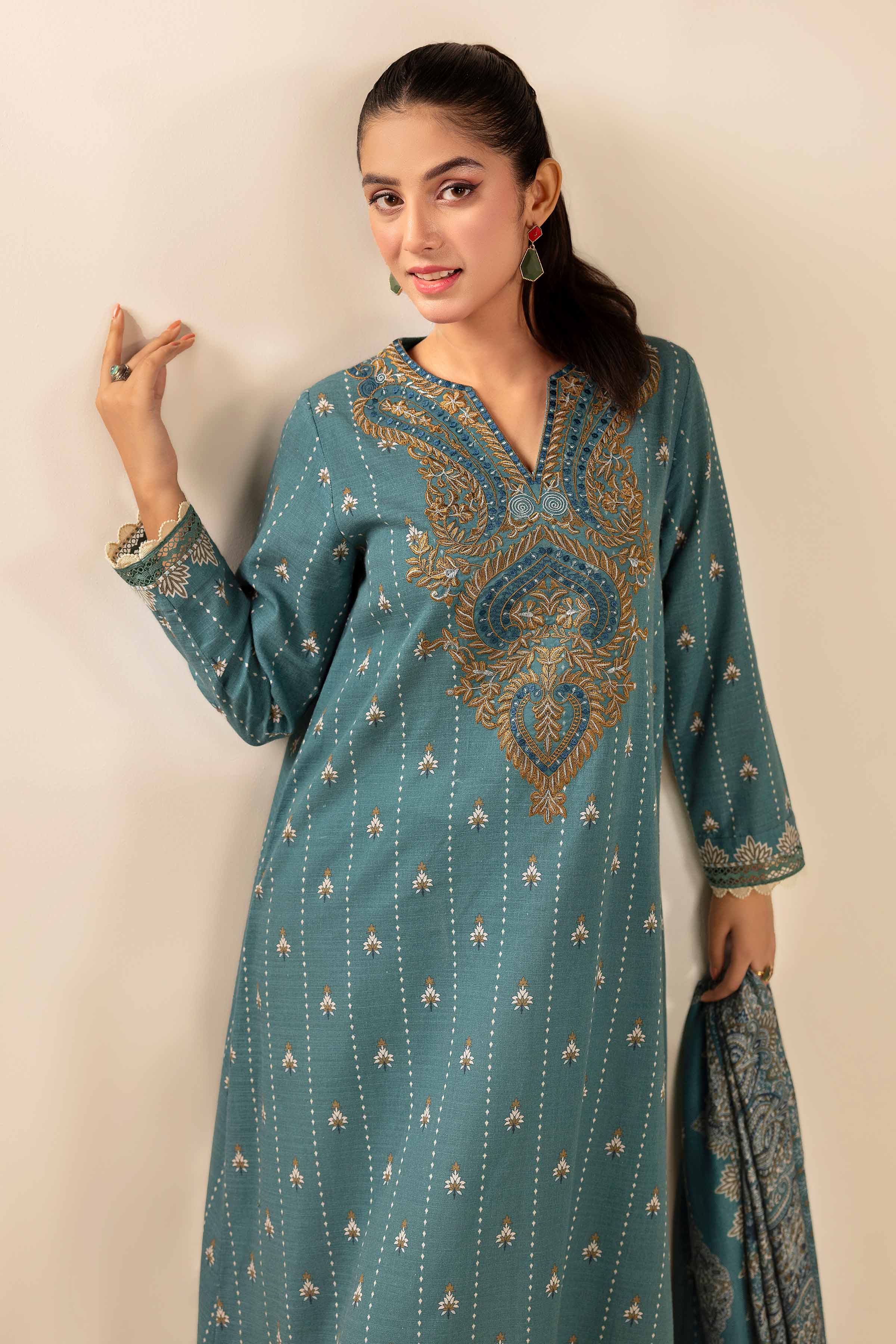 2 Piece - Printed Embroidered Suit - 42404409 - Image 4