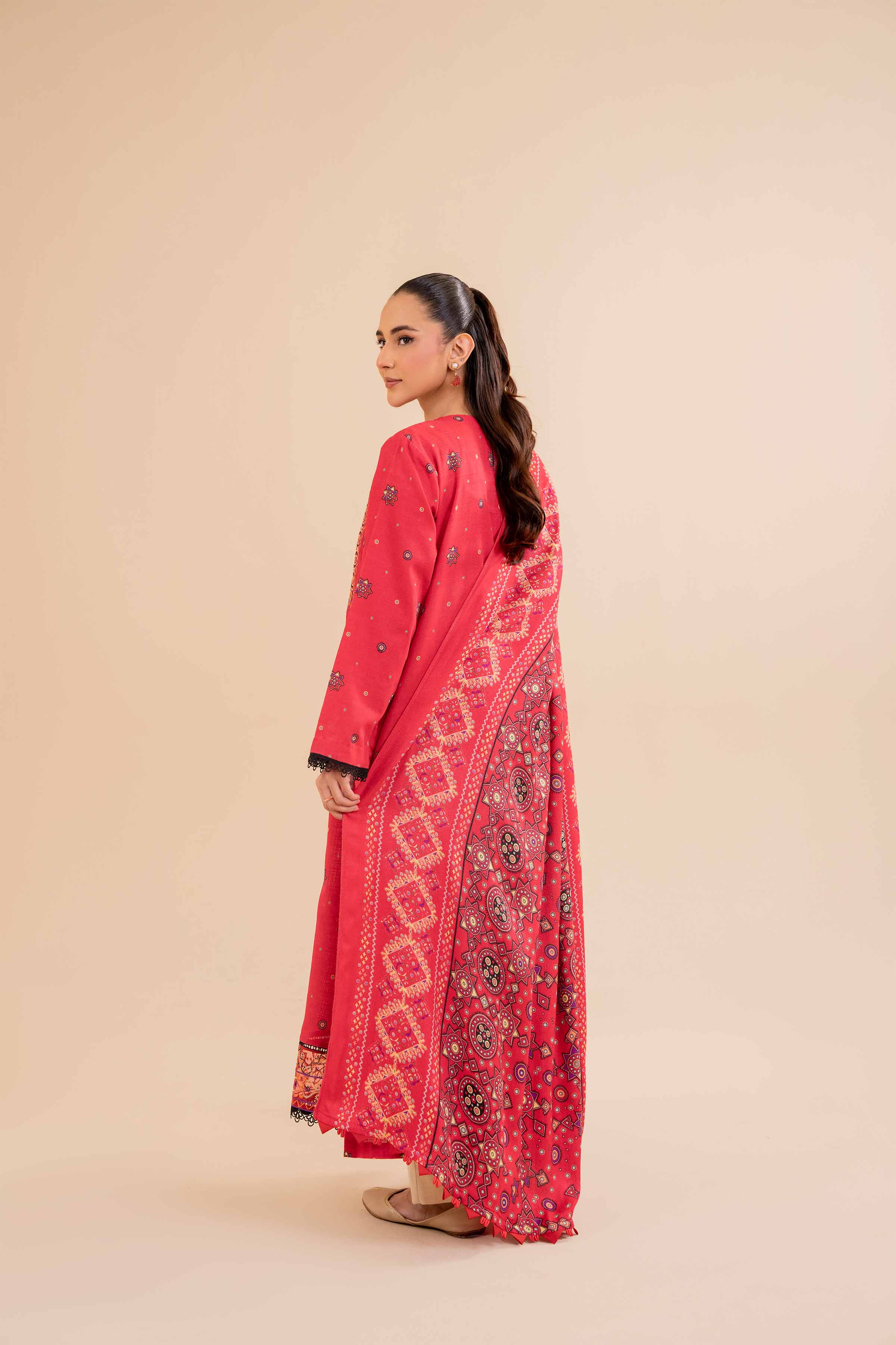 2 Piece - Printed Embroidered Suit - 42404412 - Image 3