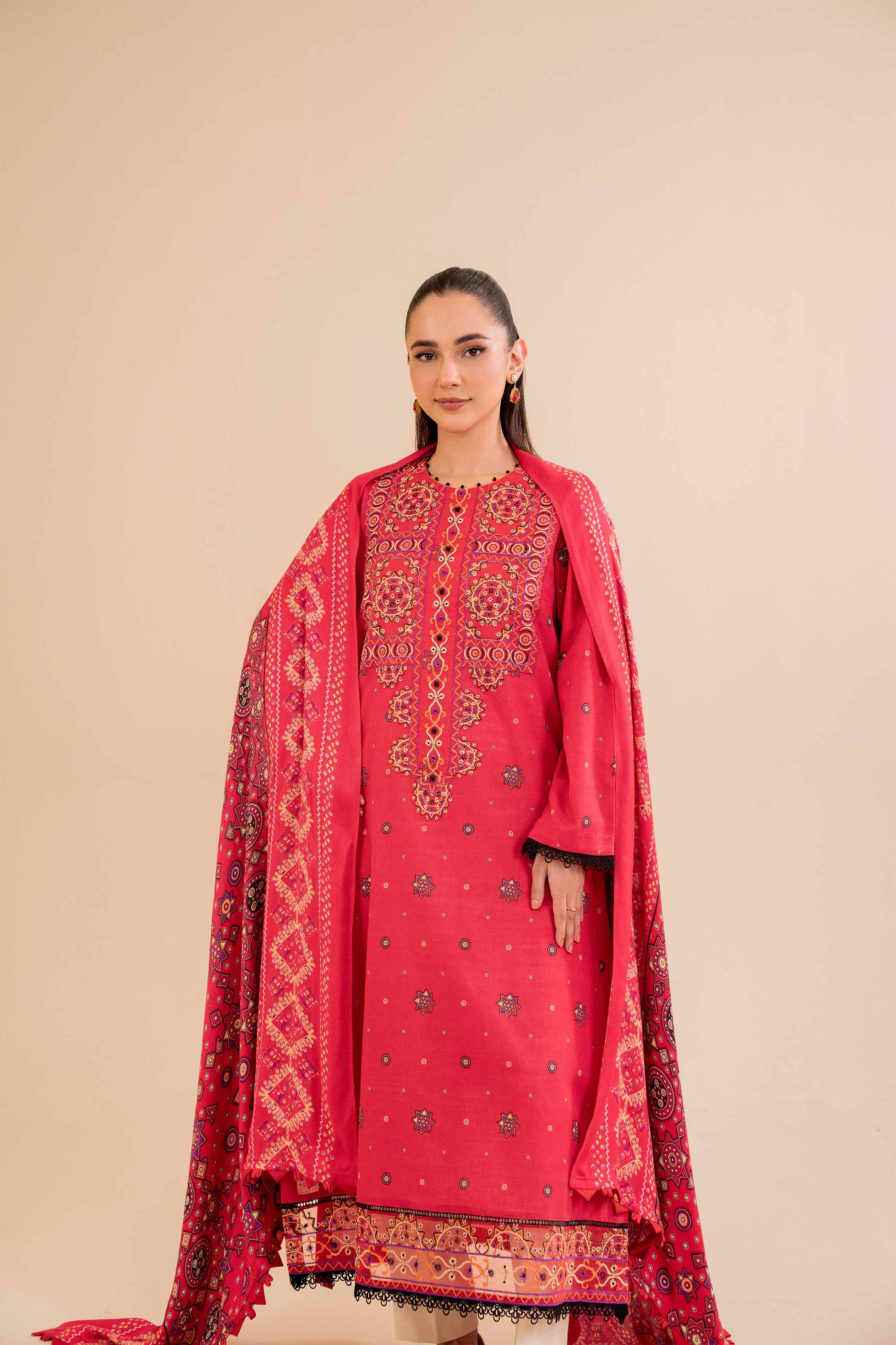 2 Piece - Printed Embroidered Suit - 42404412 - Image 5