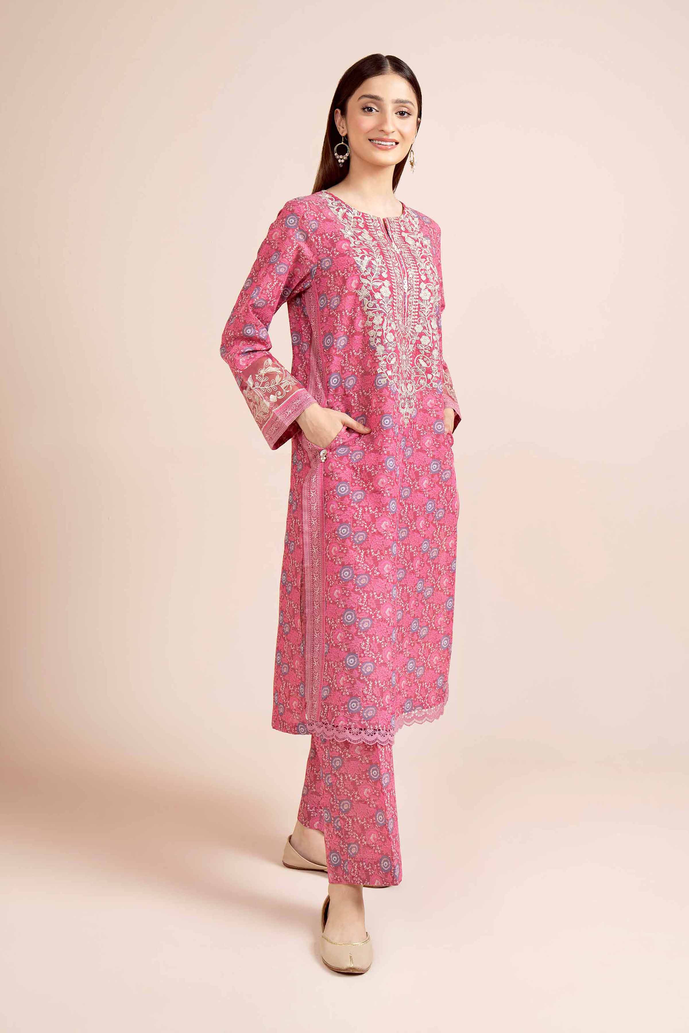 2 Piece - Digital Printed Embroidered Suit - 42404434 - Image 2