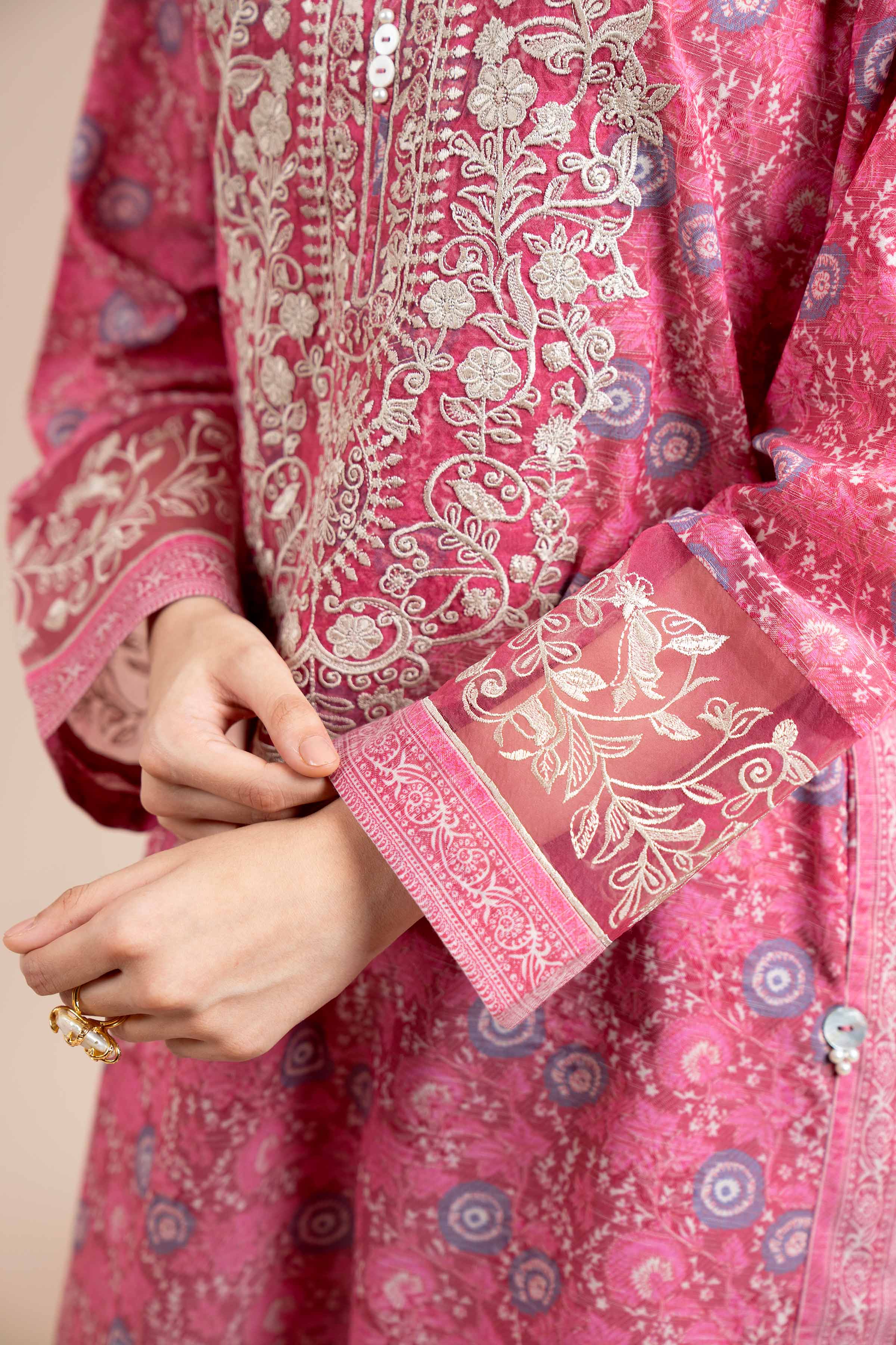 2 Piece - Digital Printed Embroidered Suit - 42404434 - Image 5