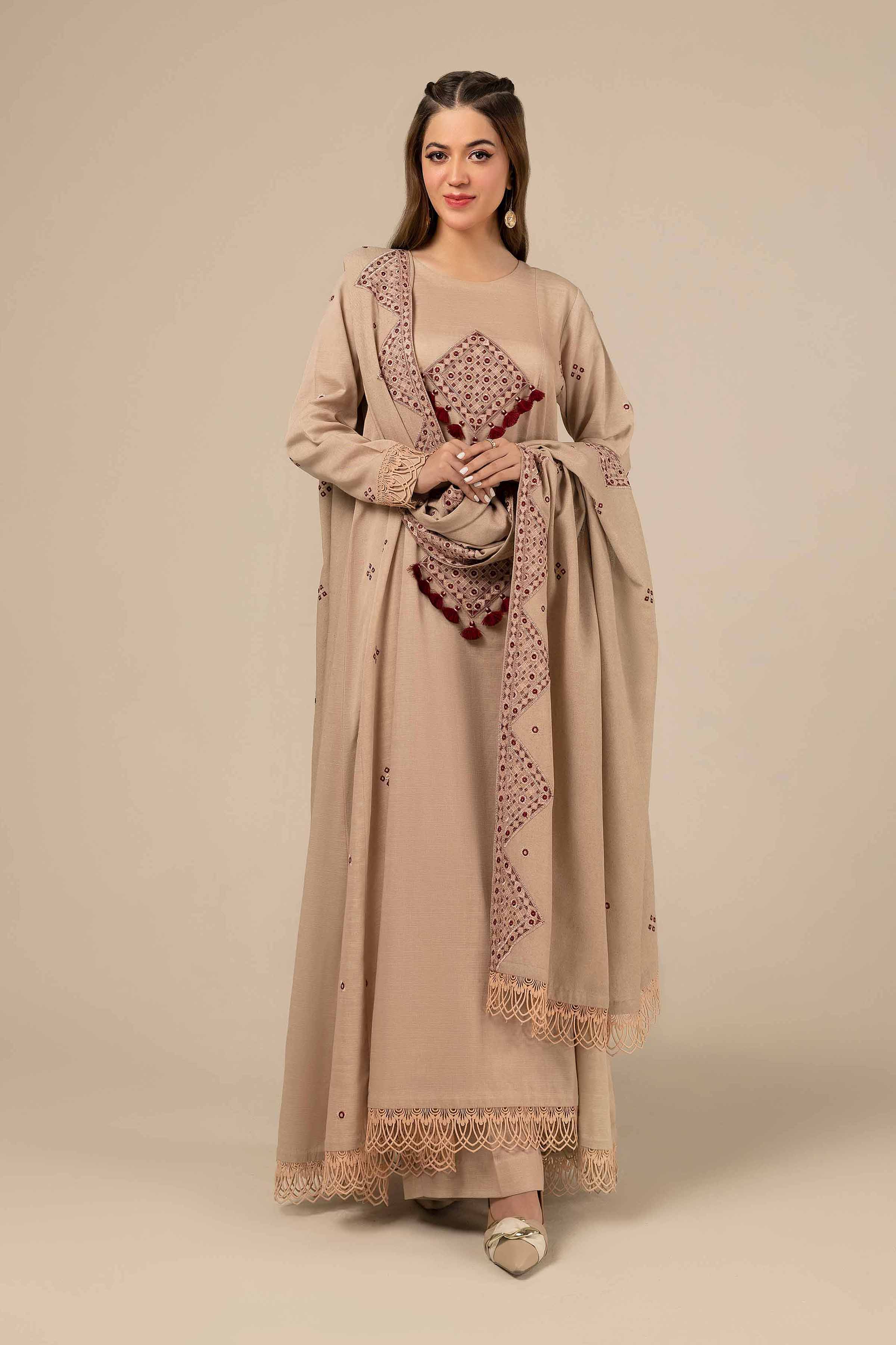 3 Piece - Dyed Embroidered Suit - 42404564 - Image 2