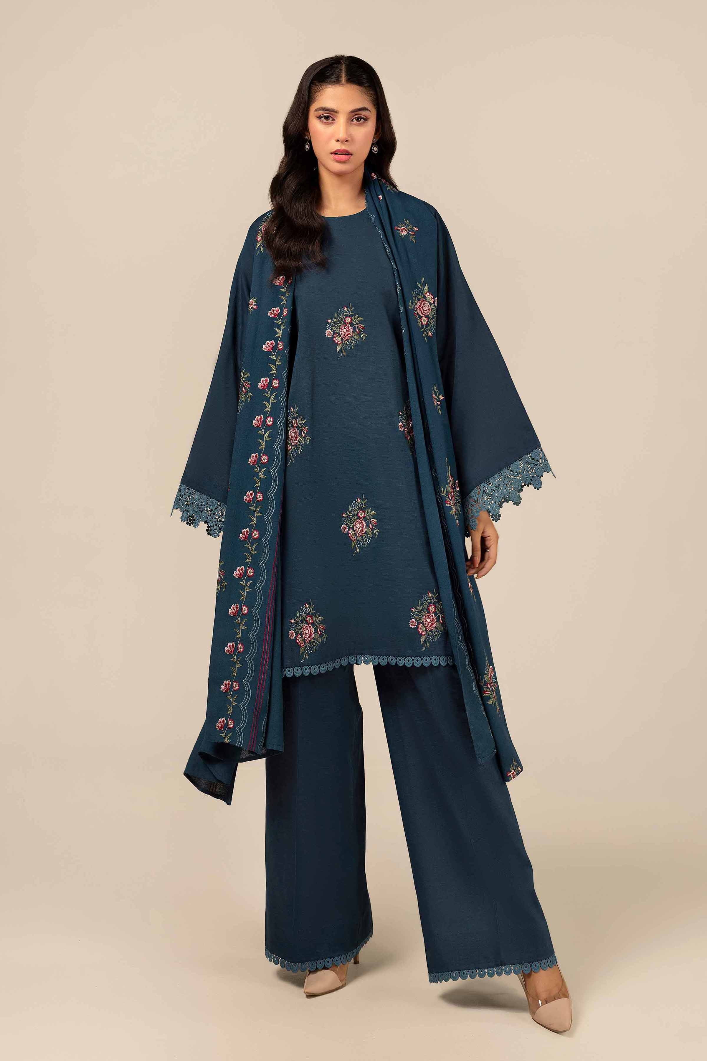 3 Piece - Dyed Embroidered Suit - 42404568 - Image 2