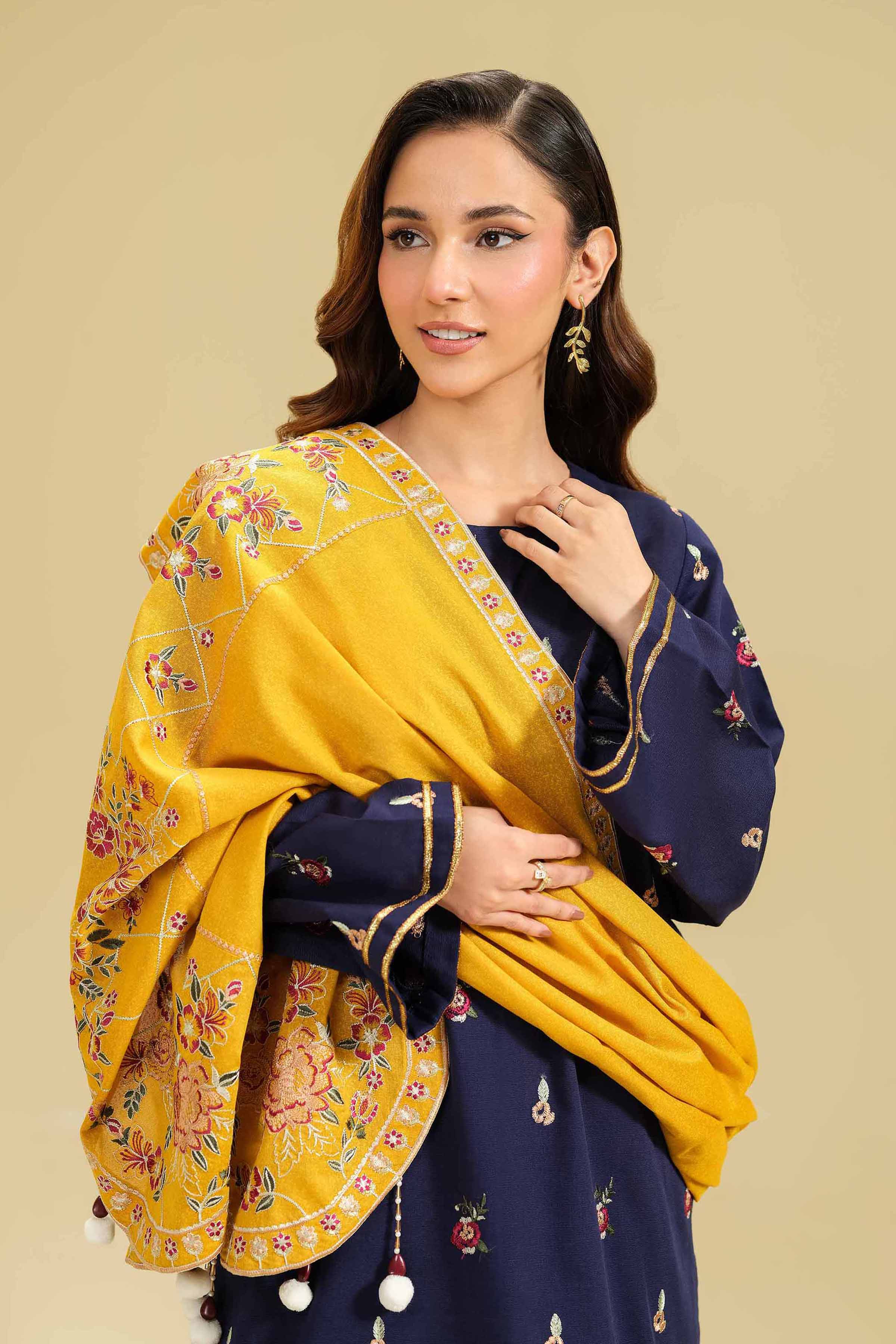 3 Piece - Dyed Embroidered Suit - 42404573 - Image 2