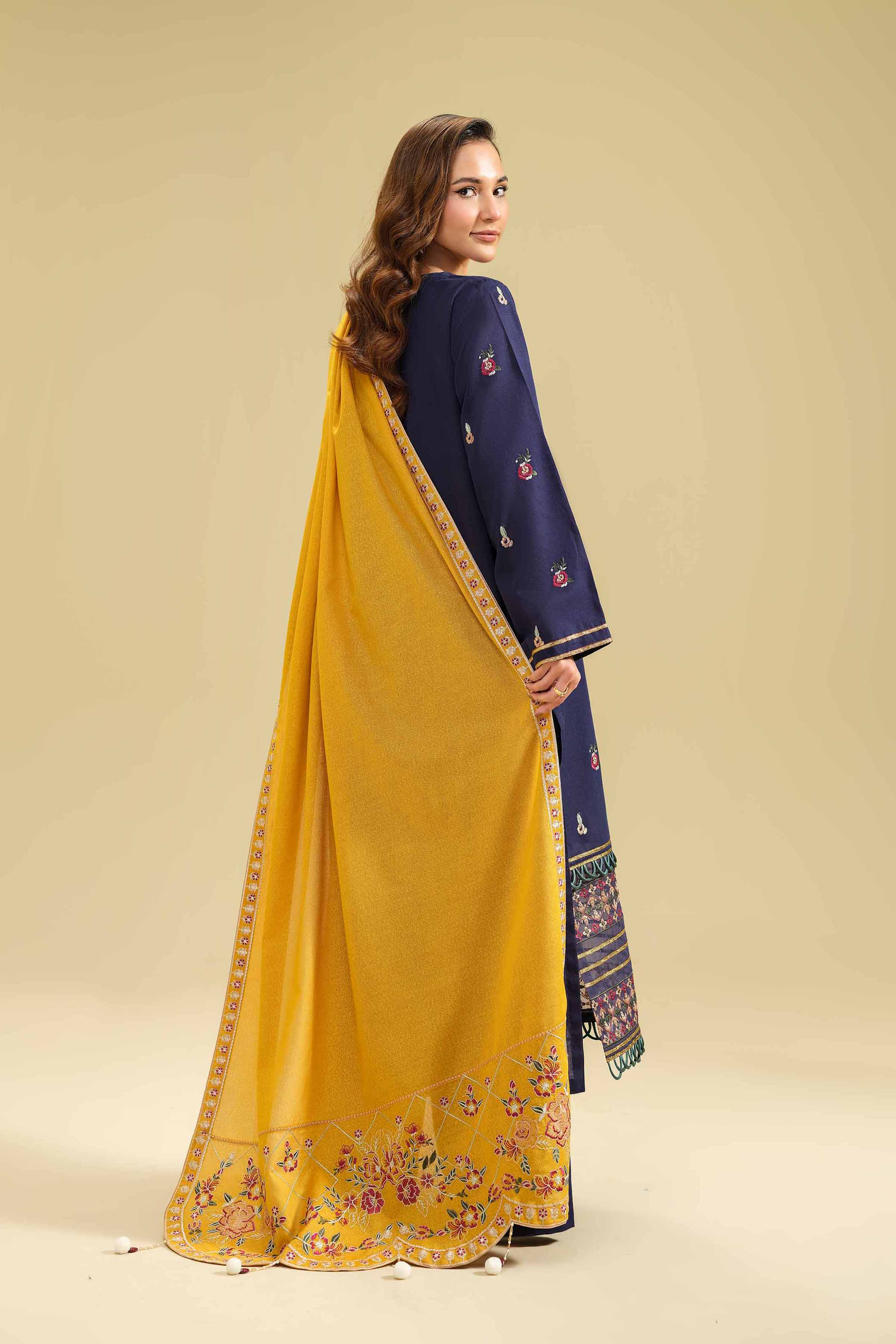 3 Piece - Dyed Embroidered Suit - 42404573 - Image 3