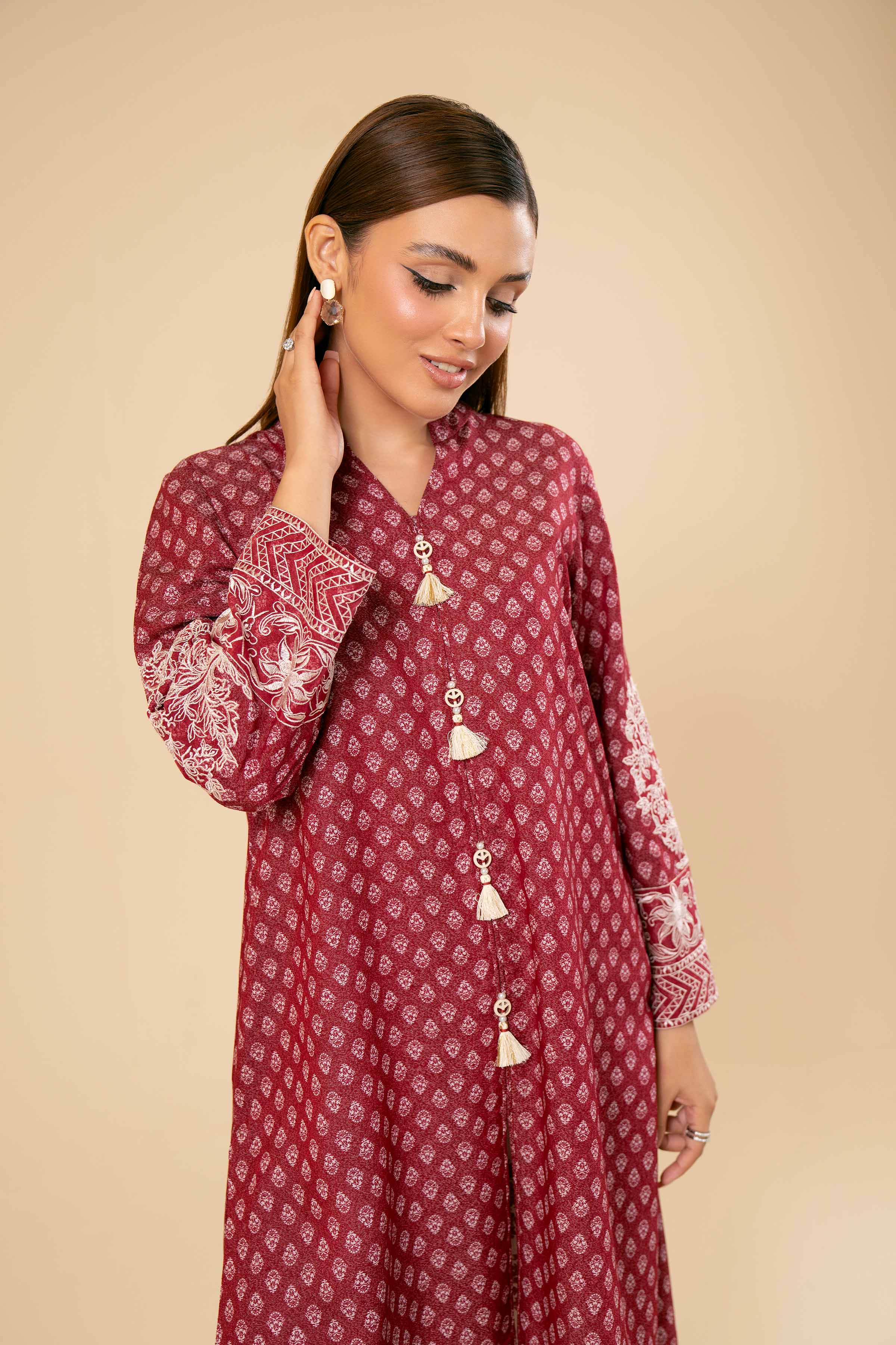 2 Piece - Printed Embroidered Suit - 42404656 - Image 4