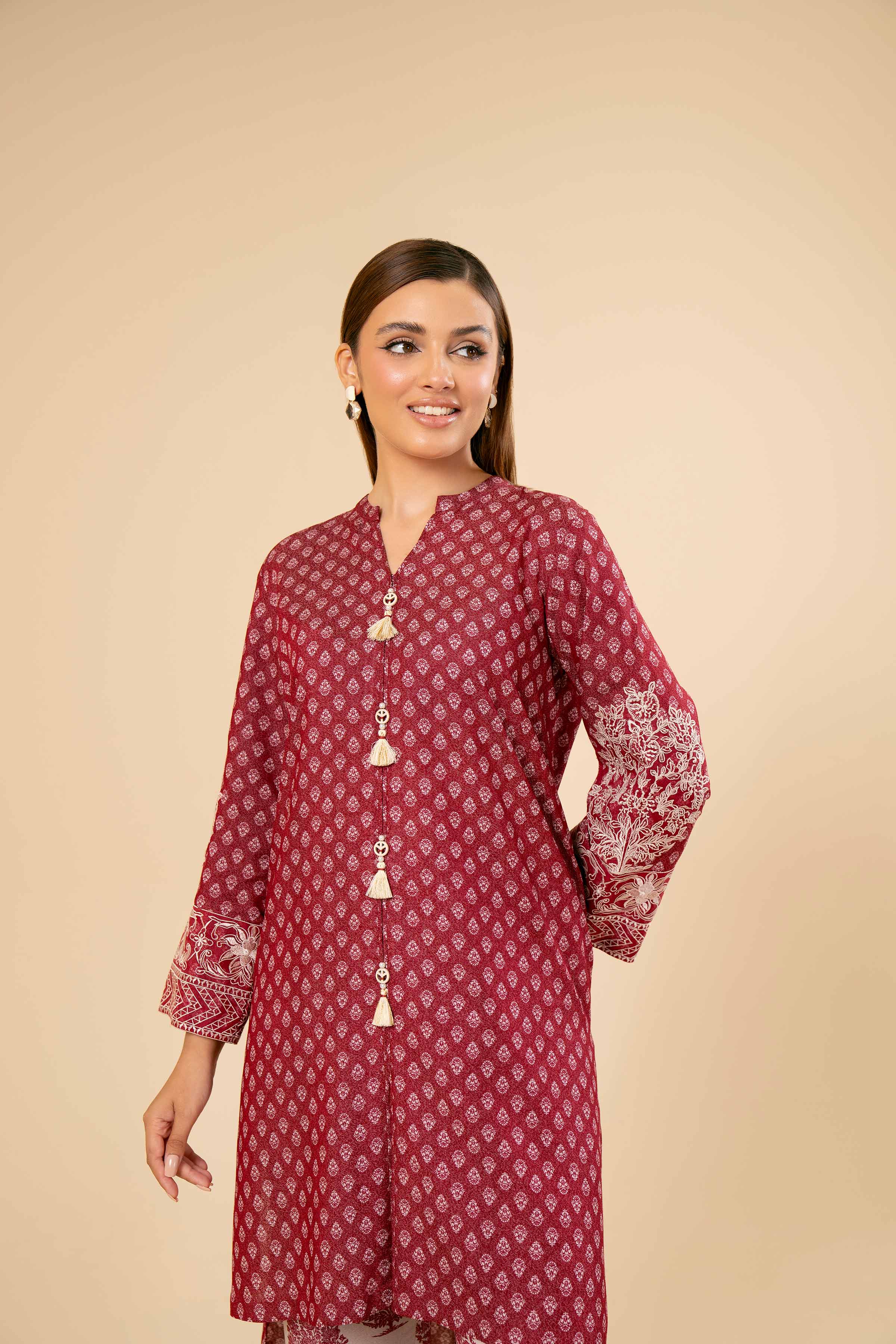 2 Piece - Printed Embroidered Suit - 42404656 - Image 5