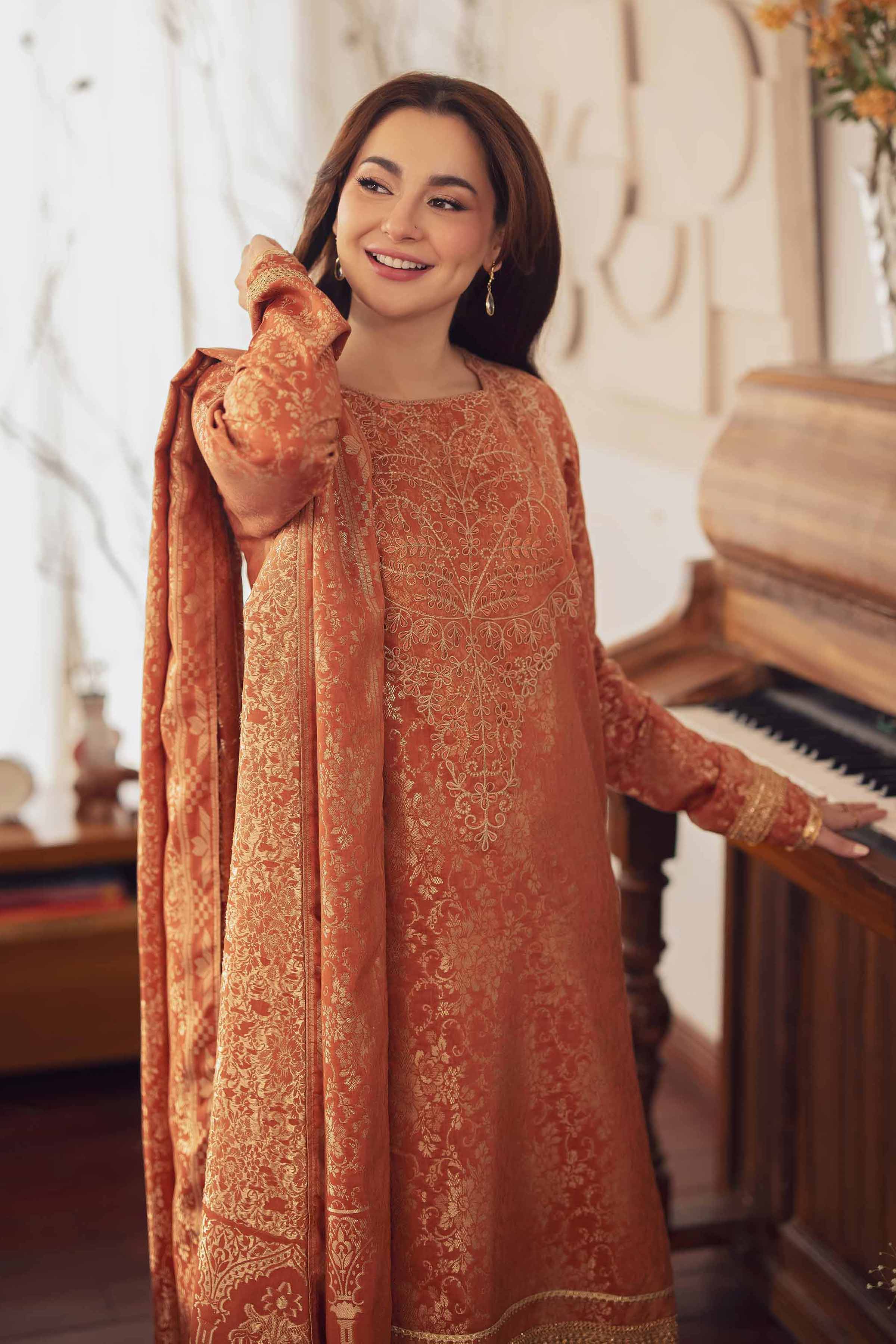 3 Piece - Jacquard Embroidered Suit - 42404735 - Image 2