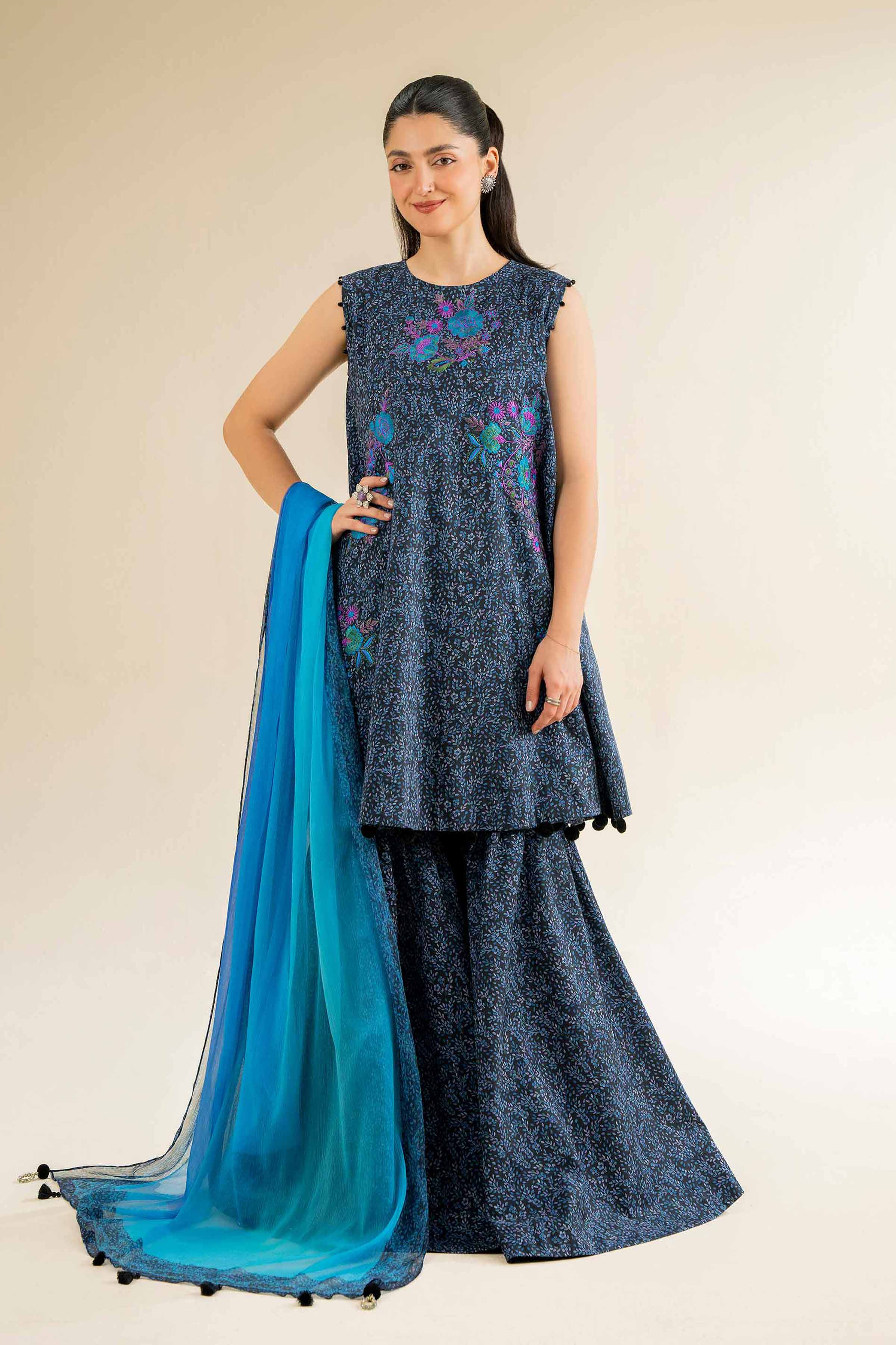 3 Piece - Printed Embroidered Suit - 42501084 - Image 4