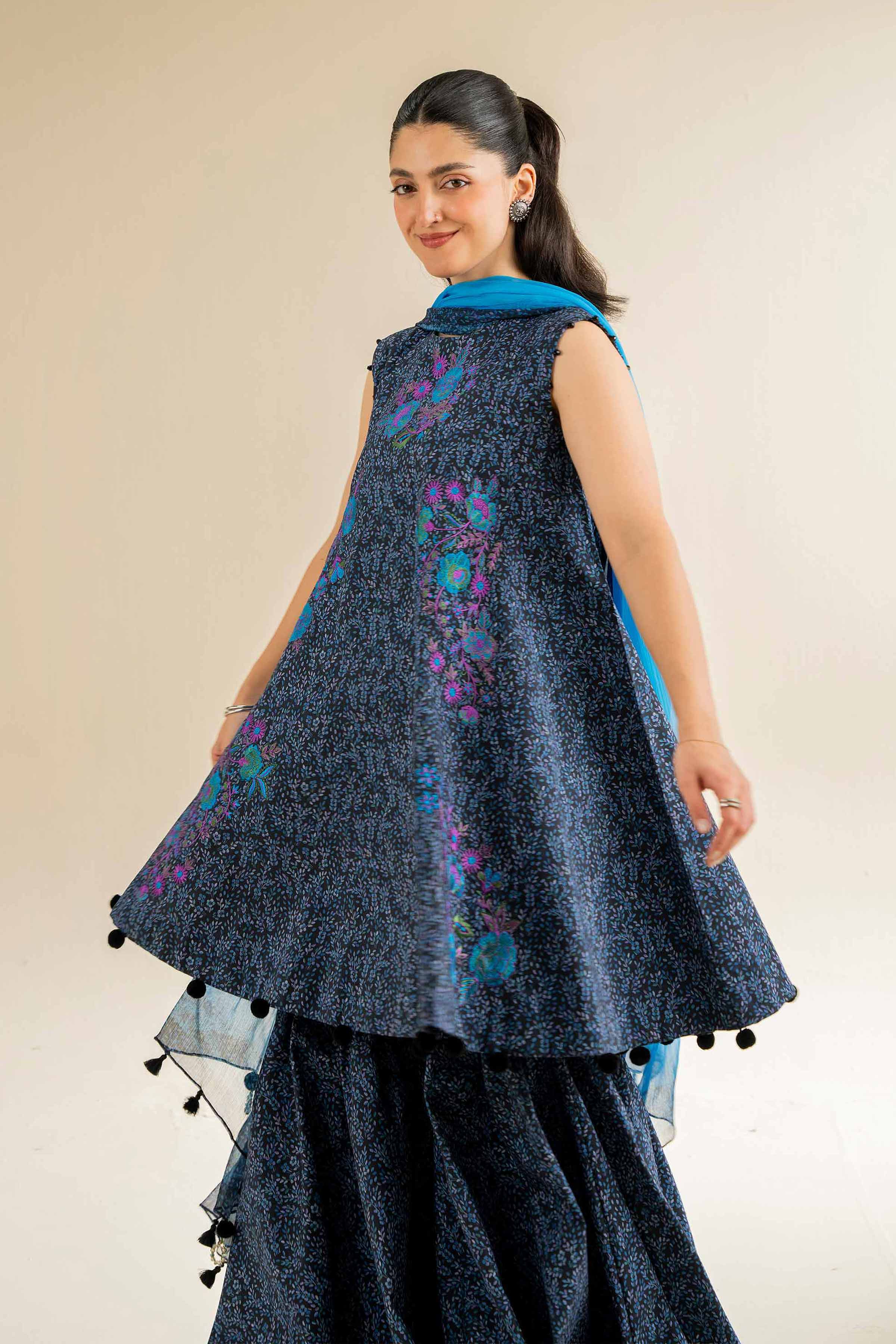 3 Piece - Printed Embroidered Suit - 42501084 - Image 5