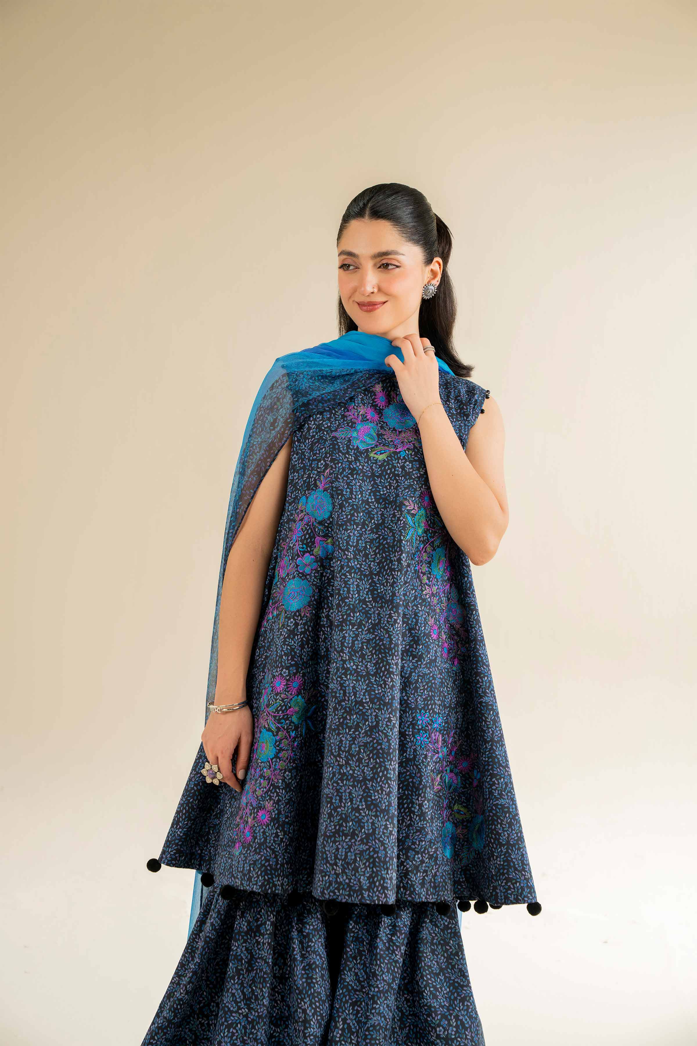 3 Piece - Printed Embroidered Suit - 42501084 - Image 6