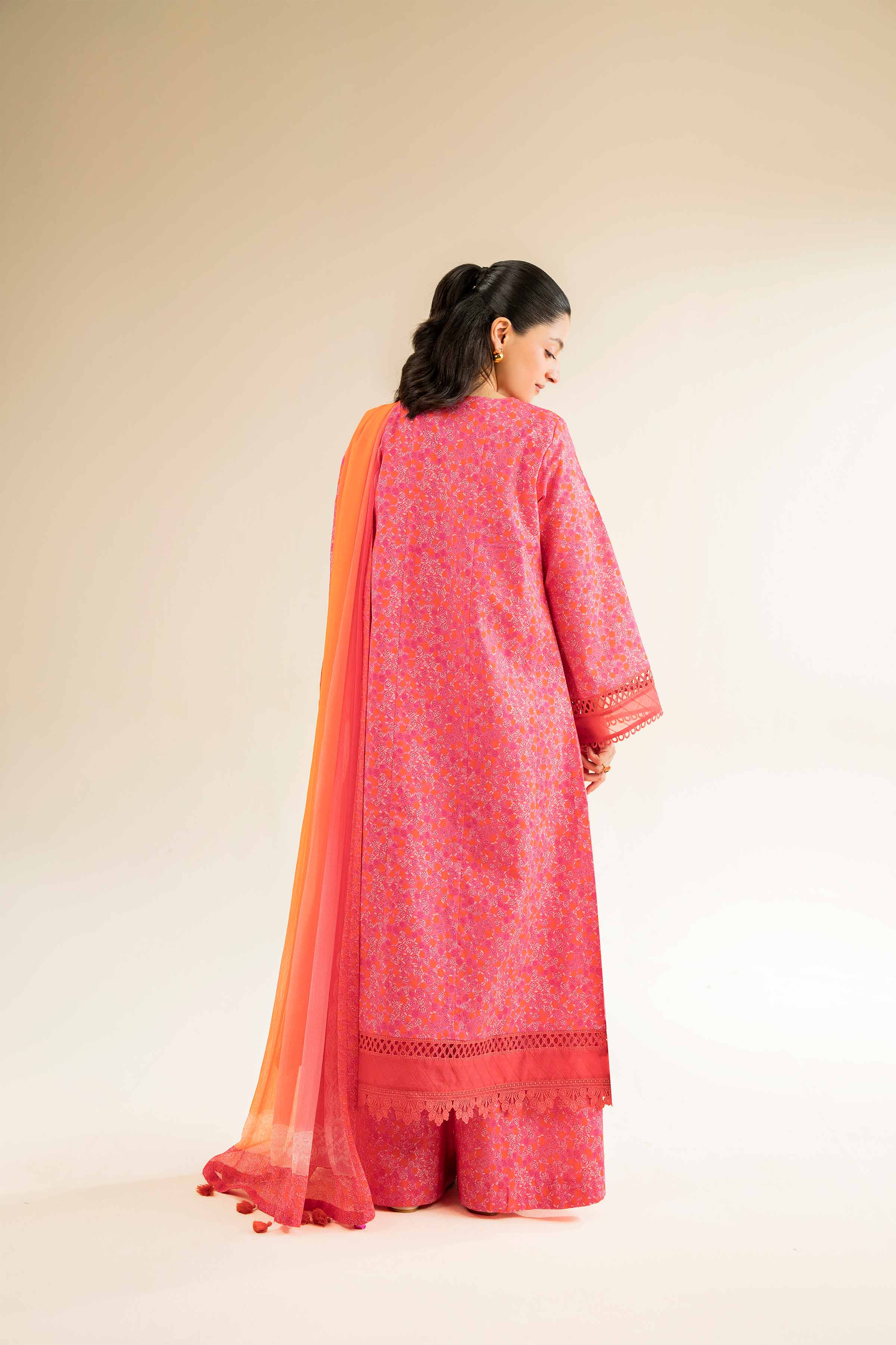 3 Piece - Printed Embroidered Suit - 42501085 - Image 3
