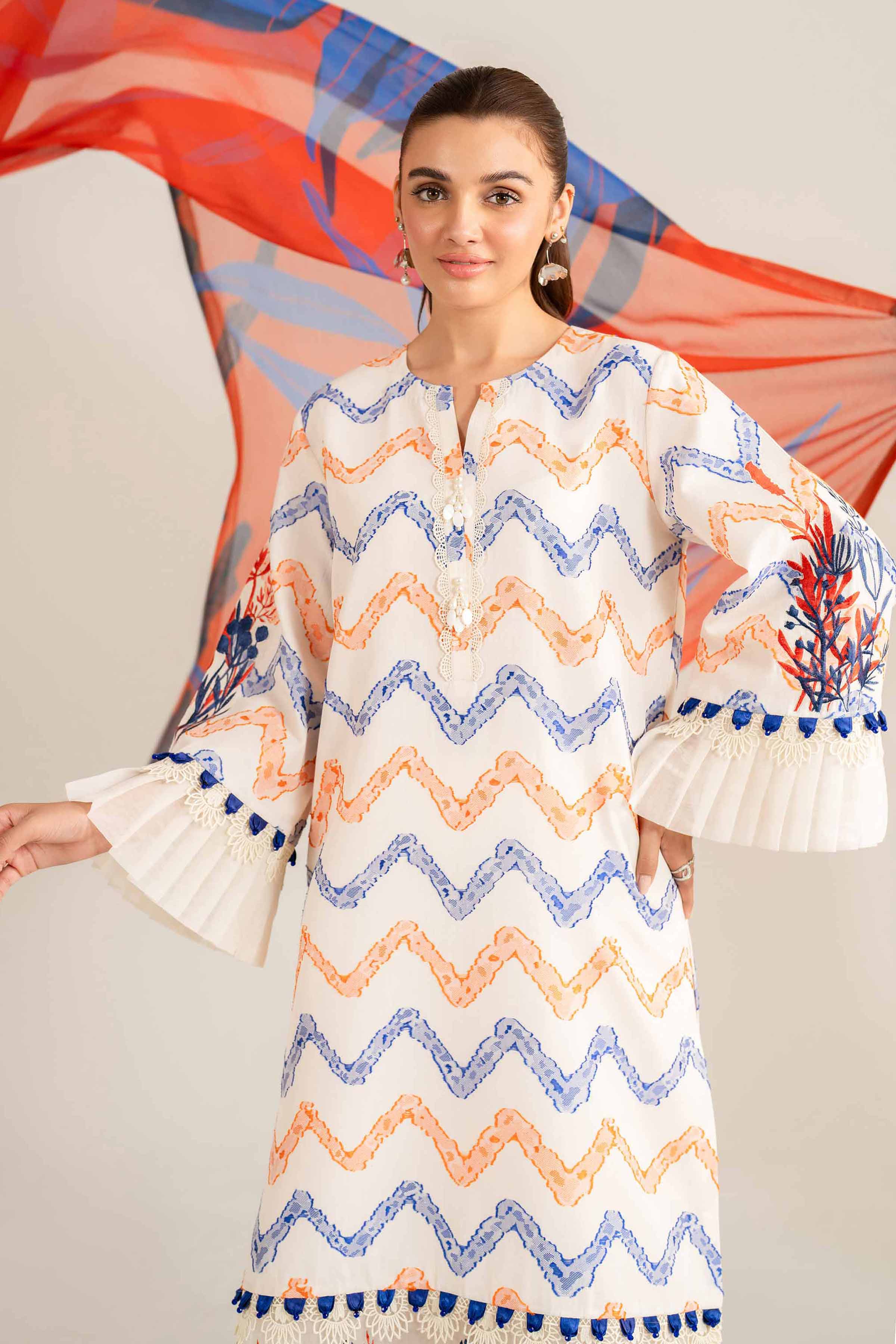 3 Piece - Jacquard Embroidered Suit - 42501093 - Image 2