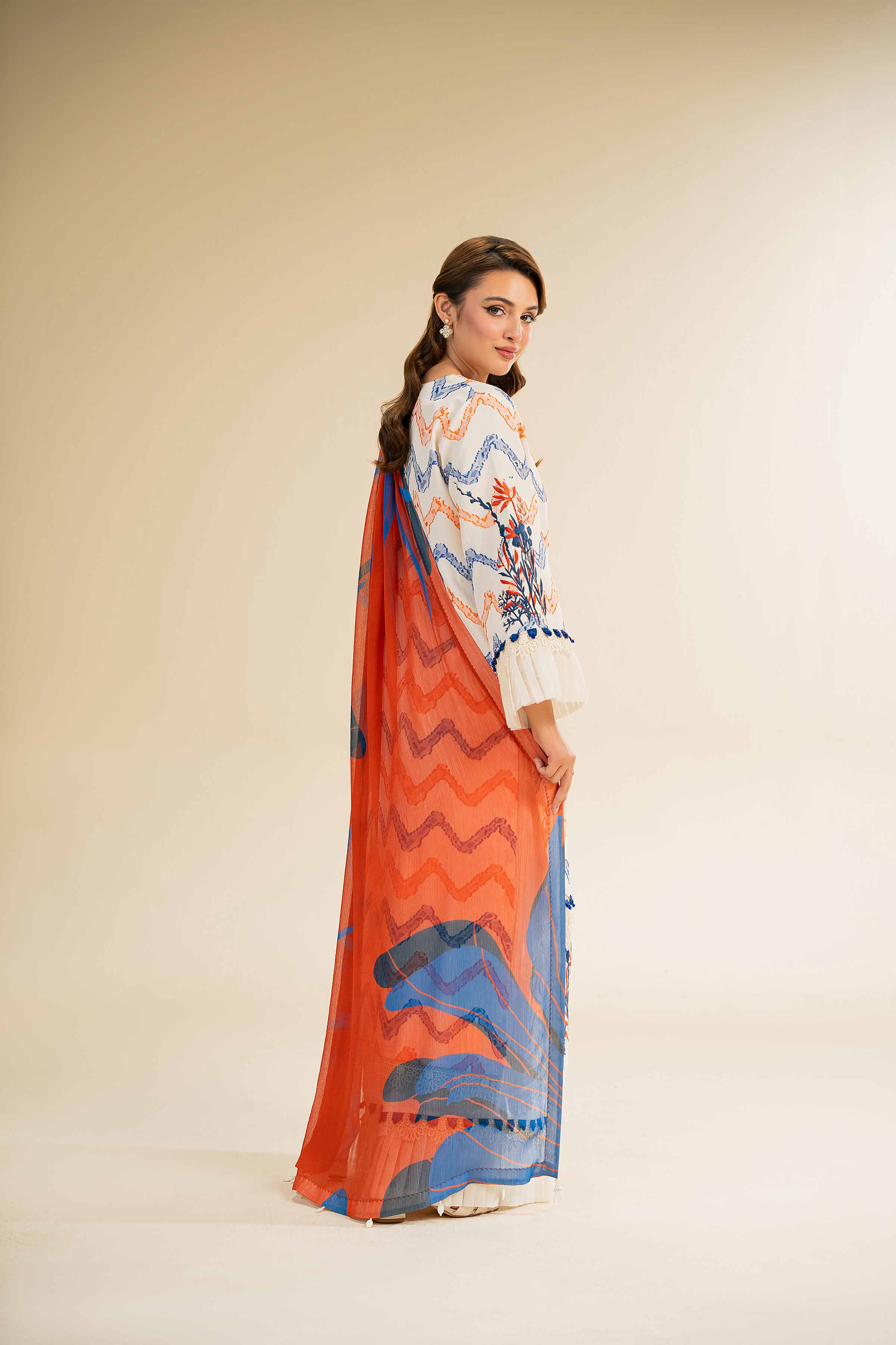 3 Piece - Jacquard Embroidered Suit - 42501093 - Image 3