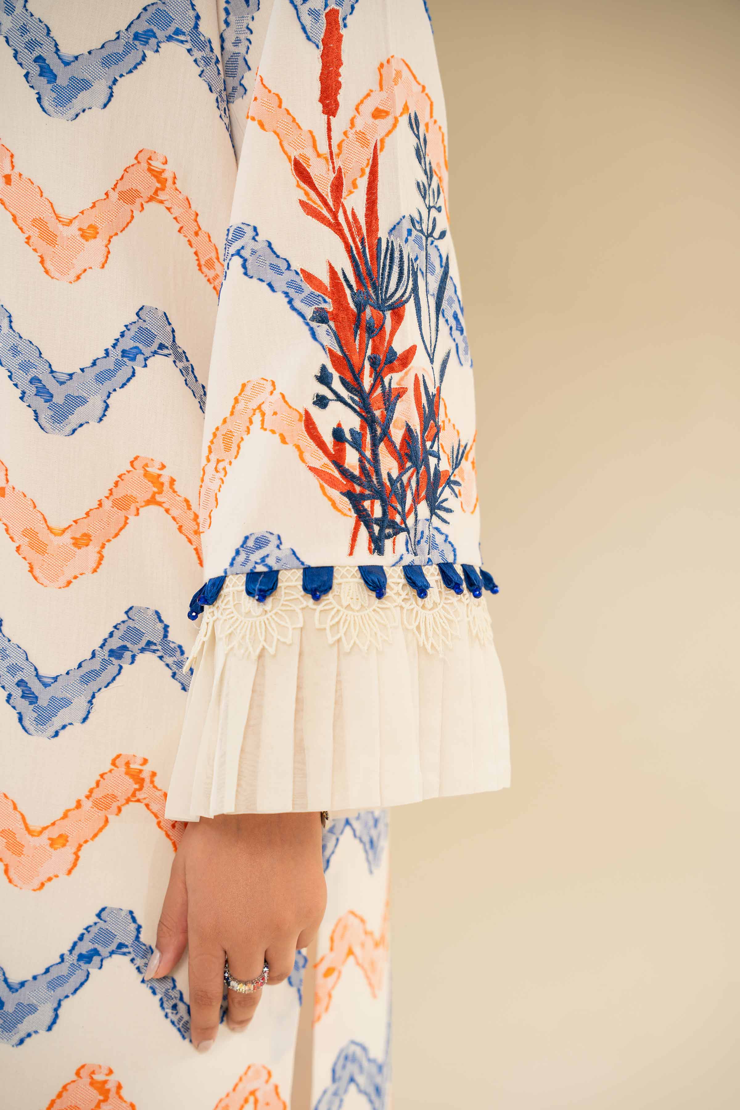3 Piece - Jacquard Embroidered Suit - 42501093 - Image 6