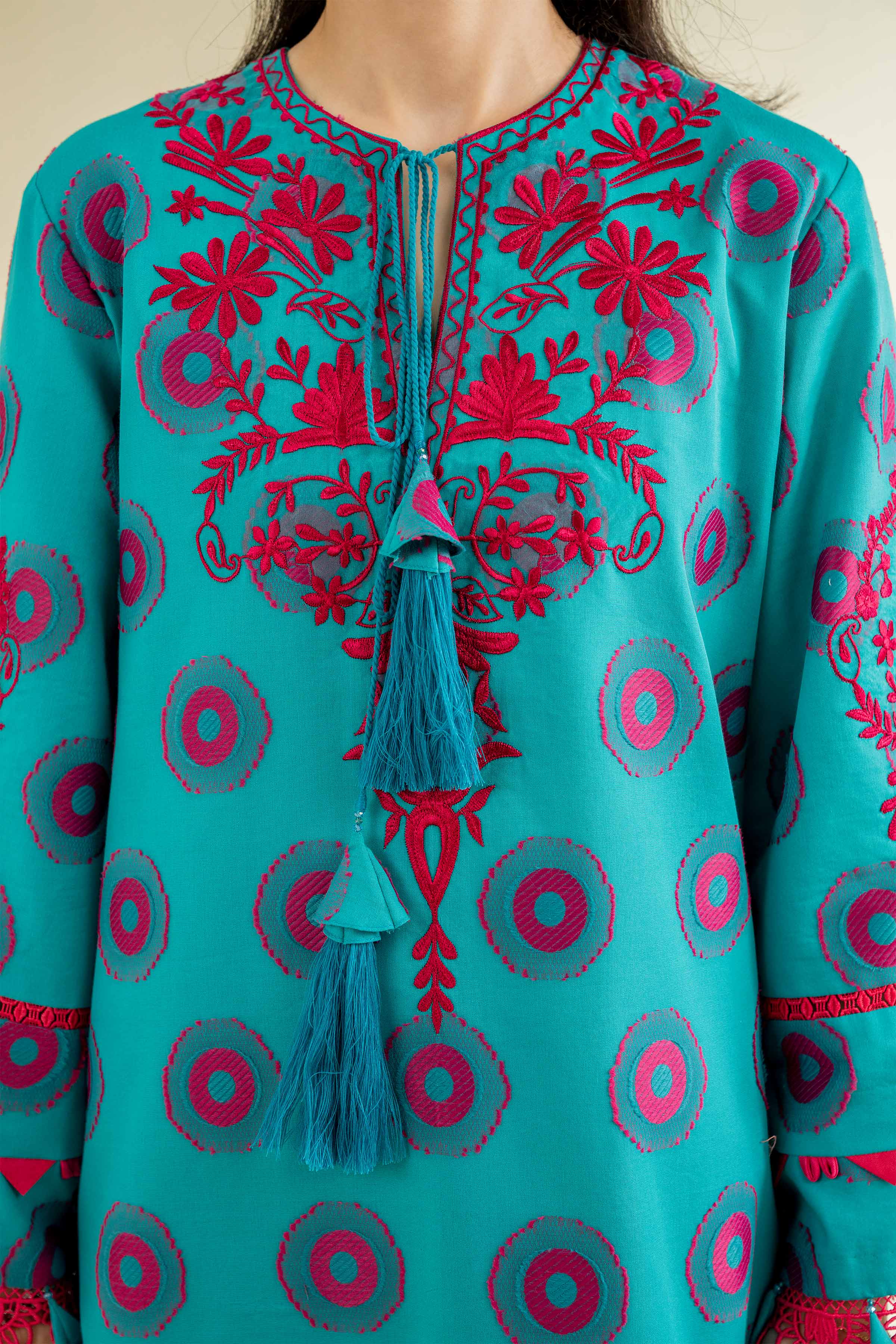 3 Piece - Jacquard Embroidered Suit - 42501094 - Image 6